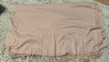 Zara Schal mit Fransen, Kaschmir-Seide, blassrosa, 176x78cm, guter Zustand