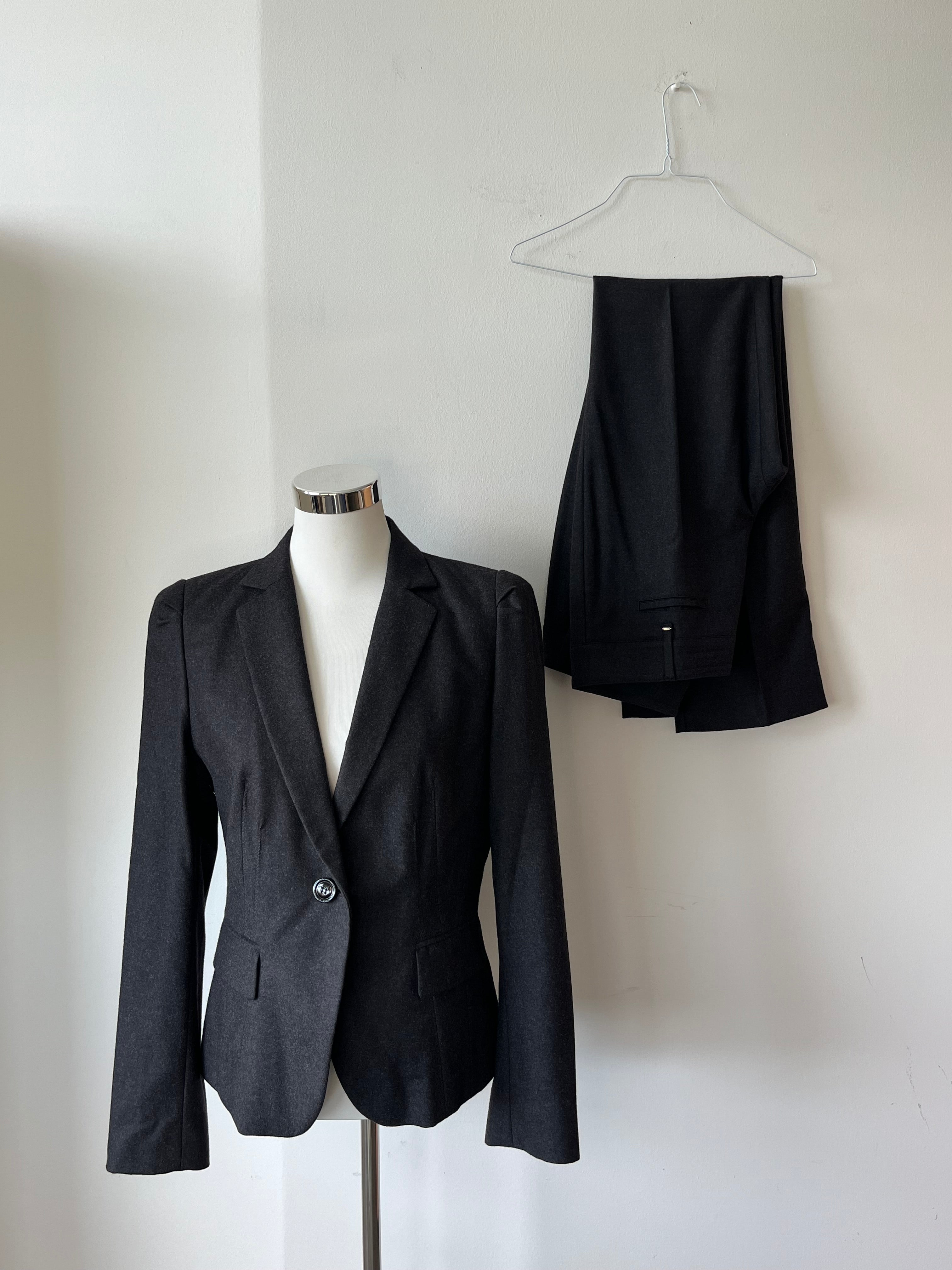 Marc Cain Women's Trouser Suit Charcoal EU 38 Very Good