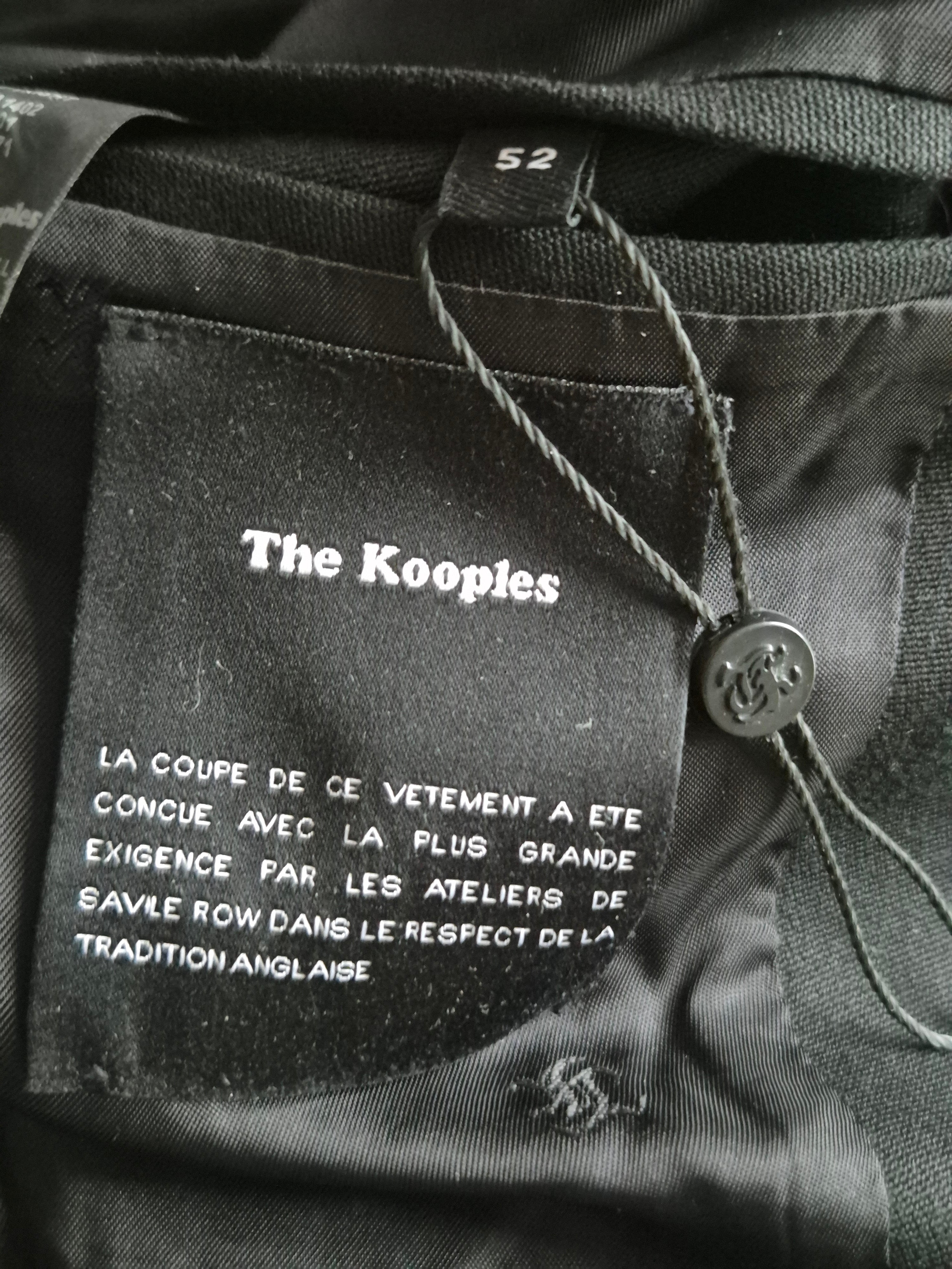The Kooples Officer Mantel Gr. 52 Schwarz – Stehkragen, gebraucht