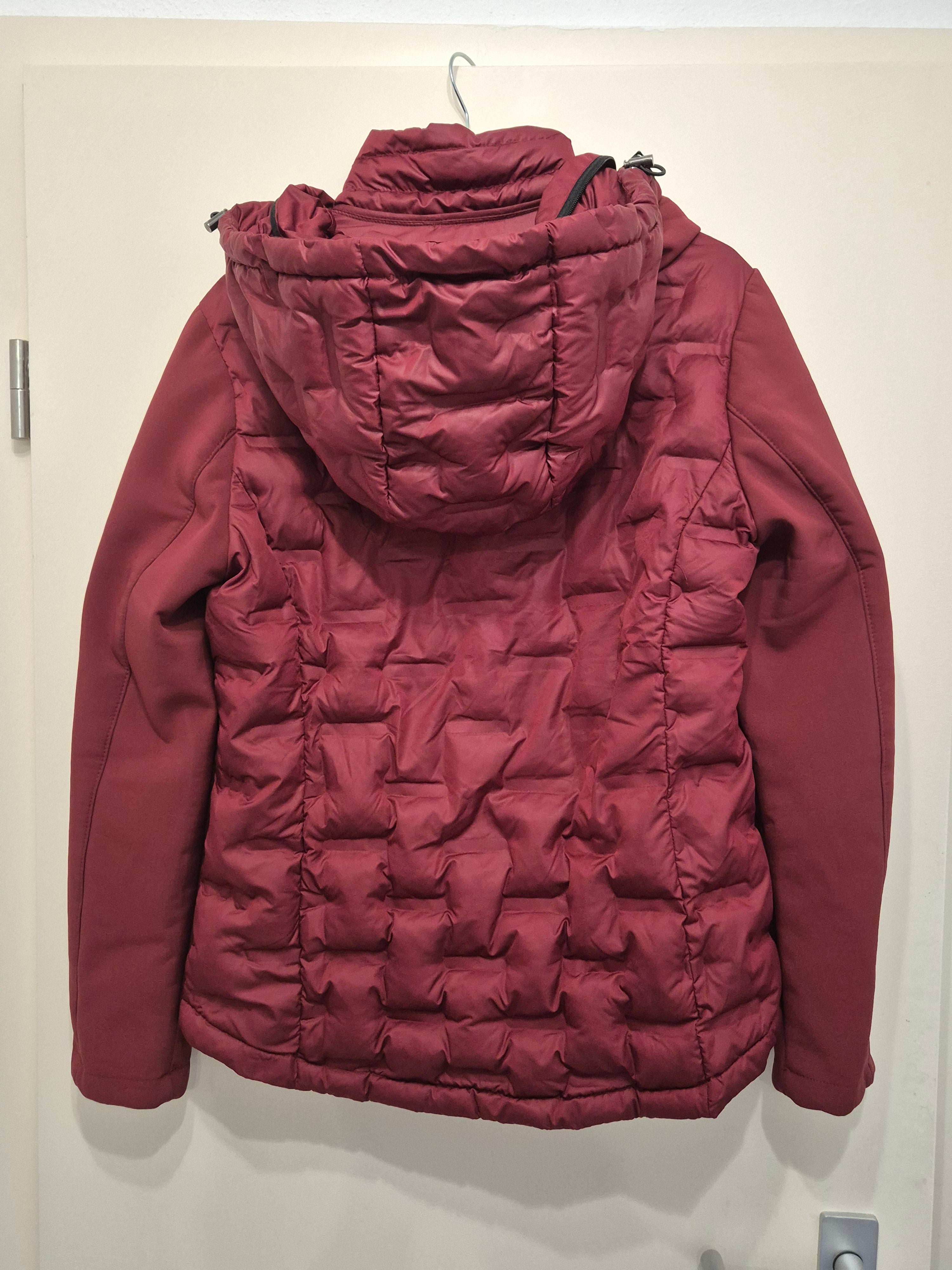 s.Oliver Damen Steppjacke Gr. 38 Rot Polyester Guter Zustand