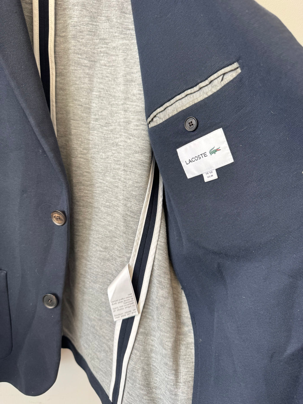 Lacoste Herren Blazer Navy FR 50 / US M Sehr Gut