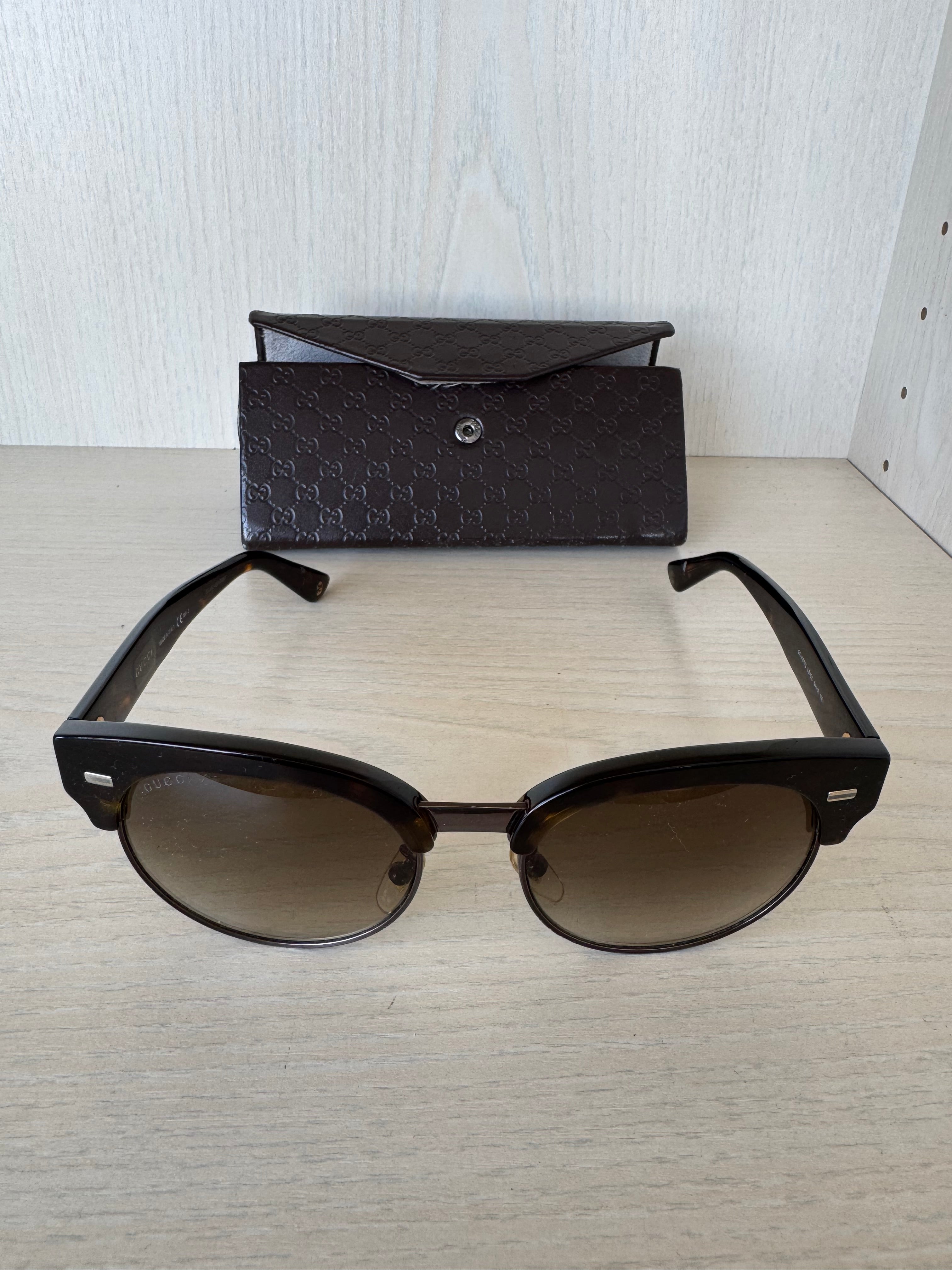 Gucci GG 2887/S Sonnenbrille Schwarz Standard – Guter Zustand mit Etui