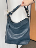 Coccinelle Pebbled Leather Hobo Bag, Medium, Dark Petrol Green