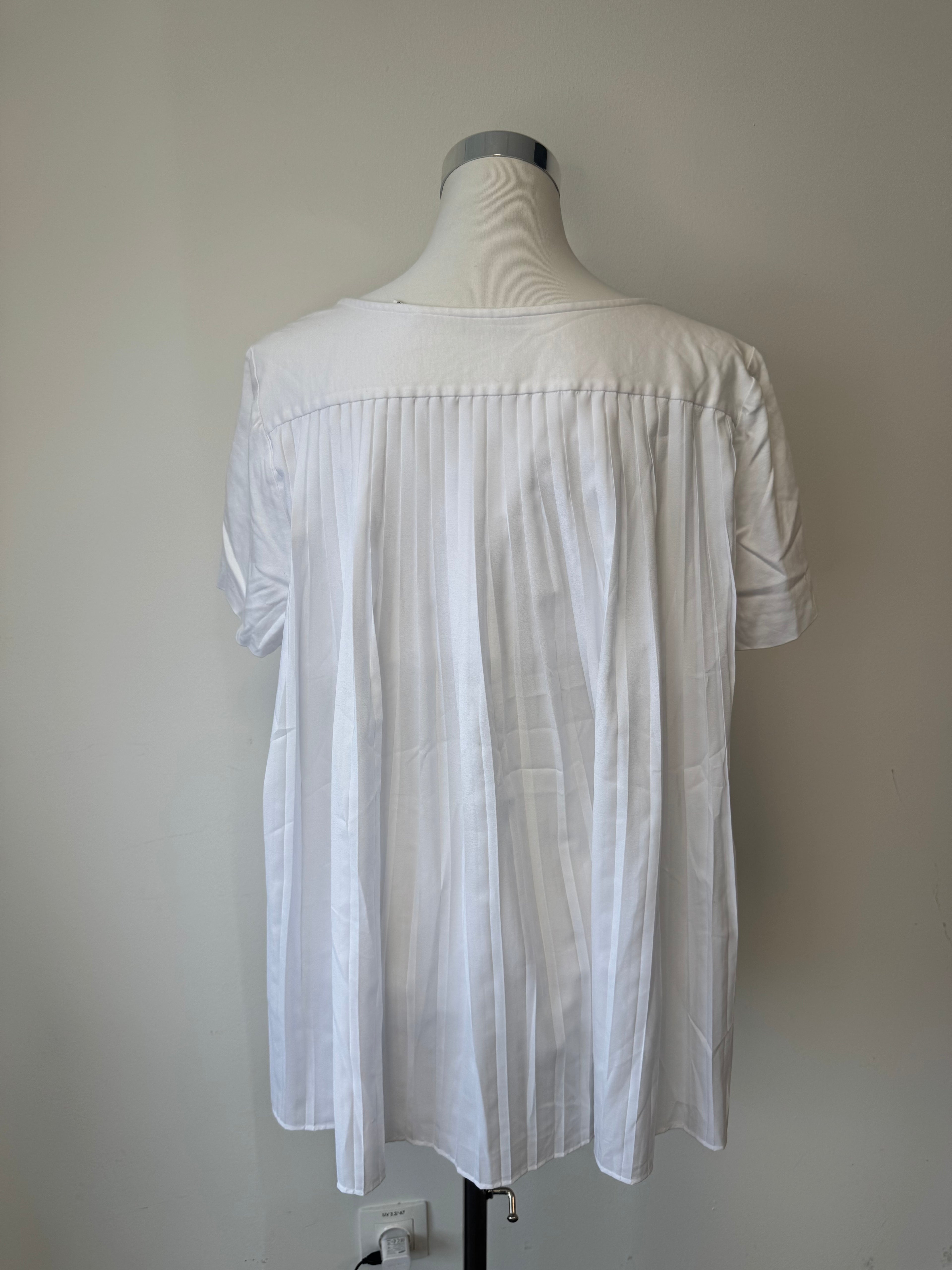 Van Laack Maryla-F Bluse, Faltenrücken, Gr. 44 (L), Weiß, guter Zustand