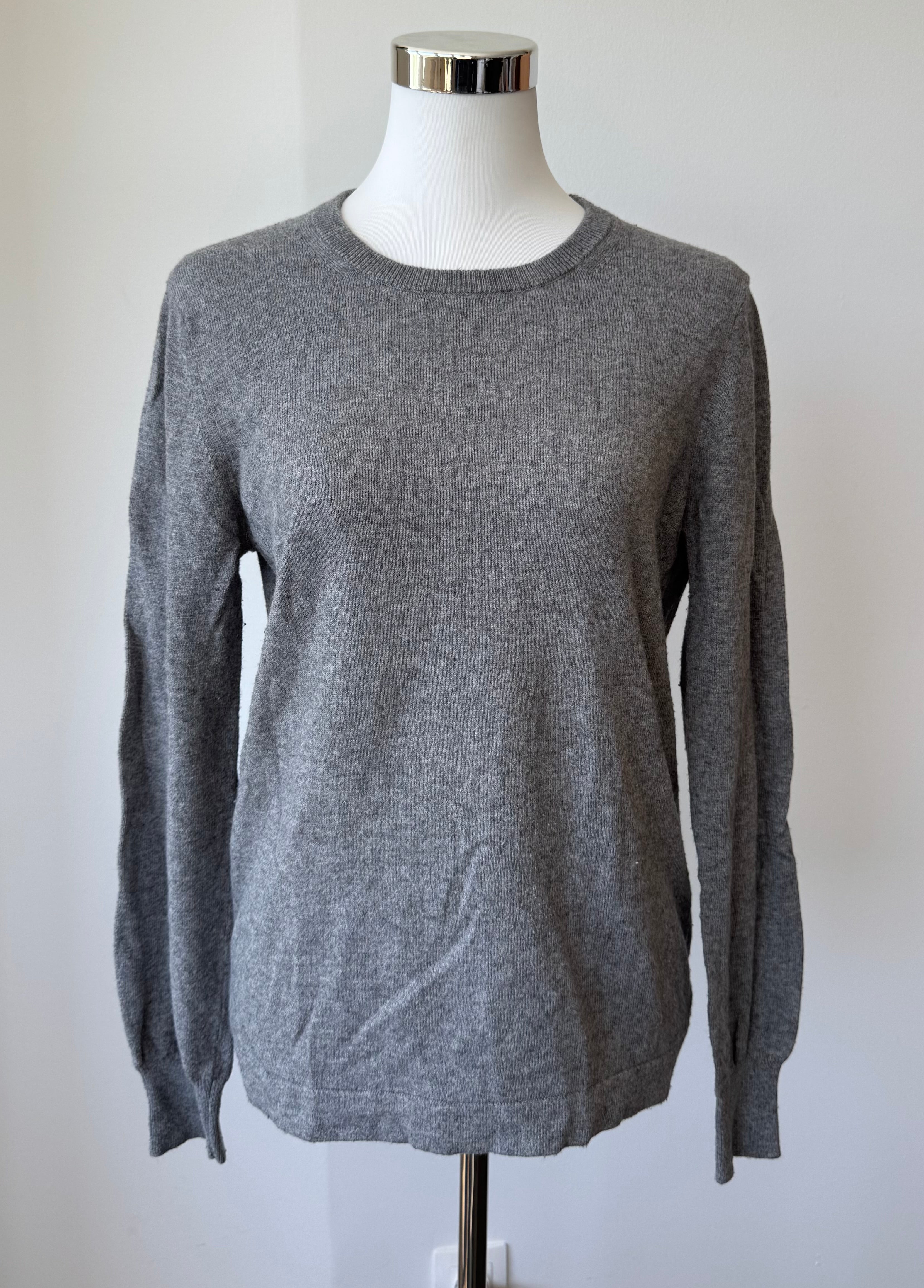 Closed cashmere blend crew-neck sweater grey melange M good condition