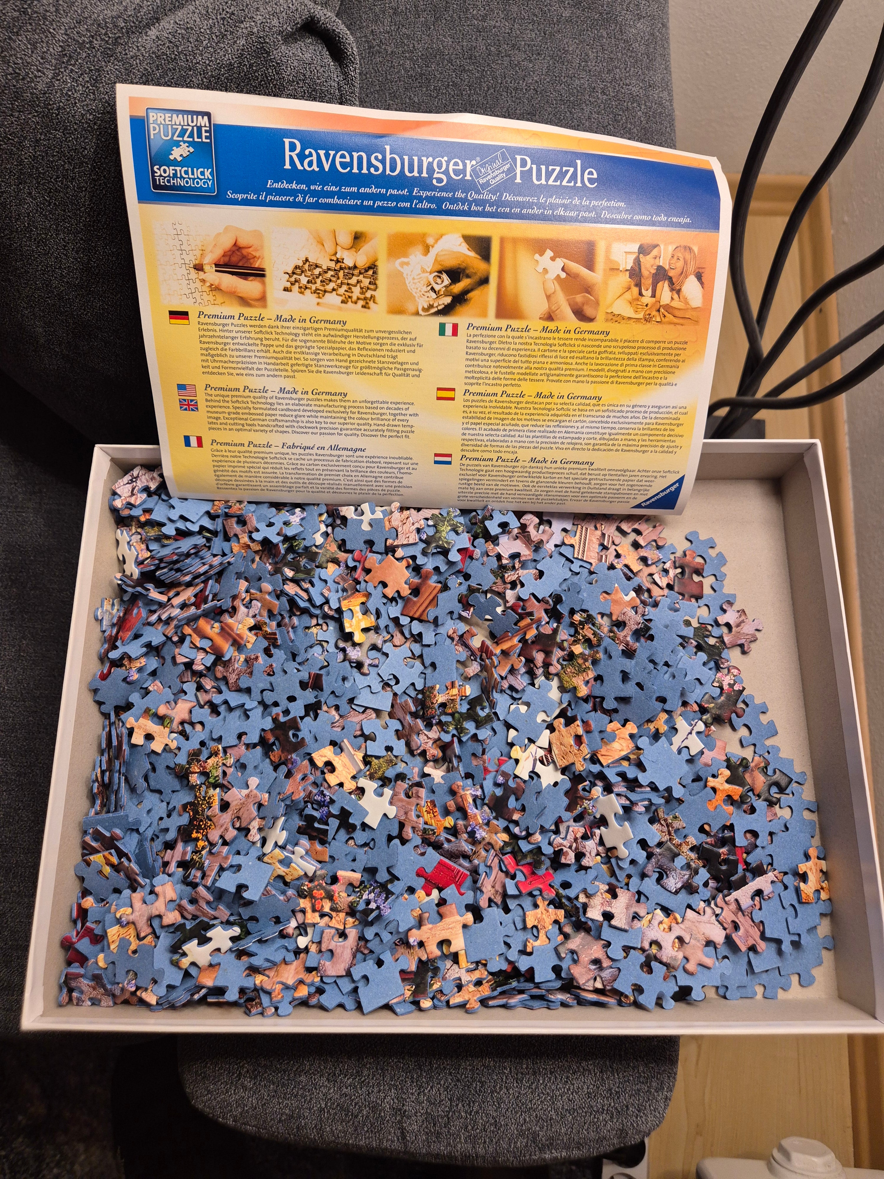 Ravensburger 1000 Teile Puzzle „Mediterranean Places“ | Sehr gut | Einmal gebaut