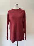 Cambridge SuperLamb's Wool Pullover – Pomegranate, Größe M, Wie Neu