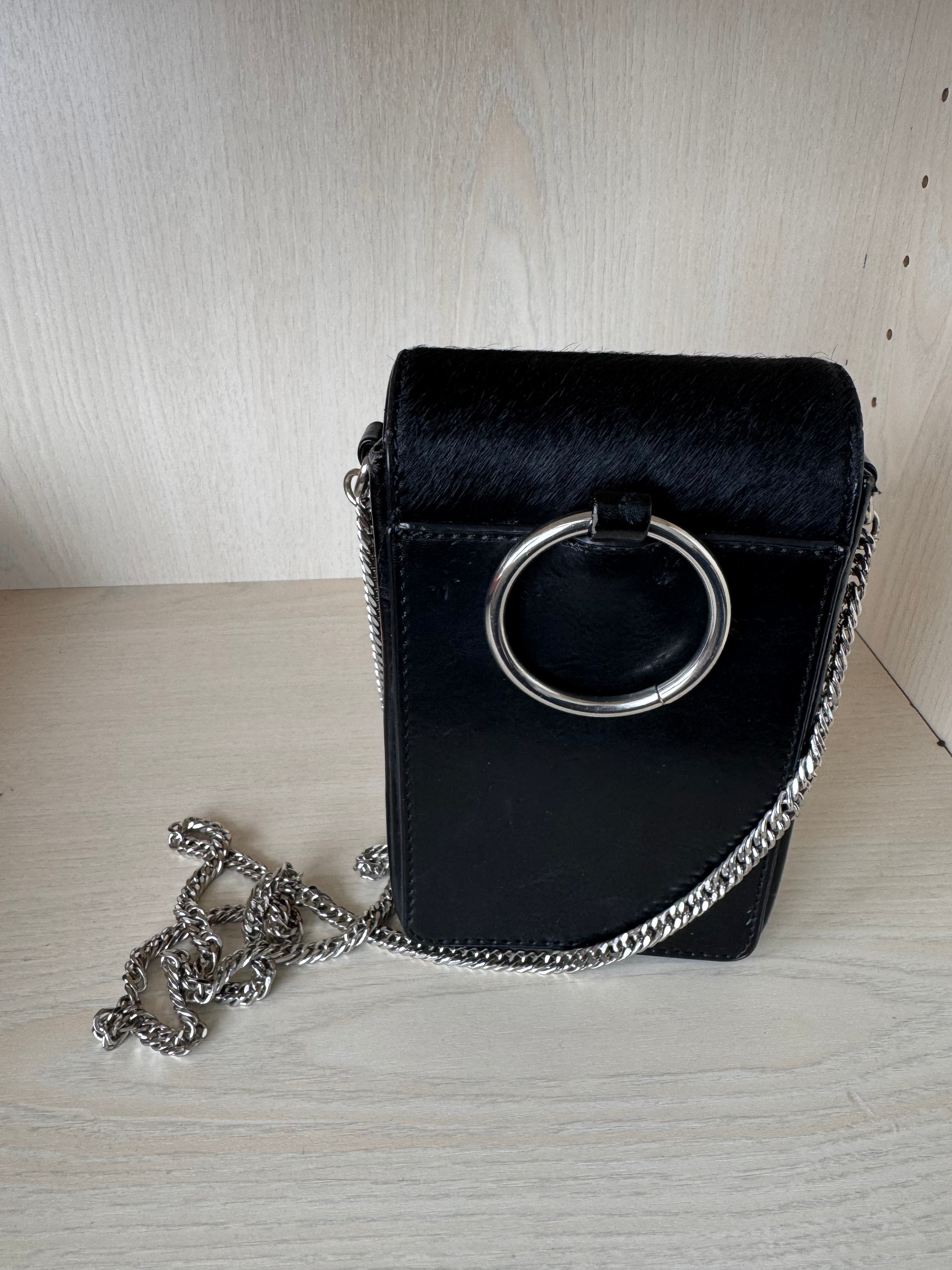 ZARA Mini Crossbody Phone Bag, Black, Compact, Normal Use, Unstitched Rear Corner
