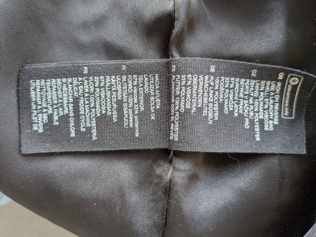 & Other Stories Paris Atelier Samtkleid Wickelkleid, EU 34, Schwarz, Sehr gut