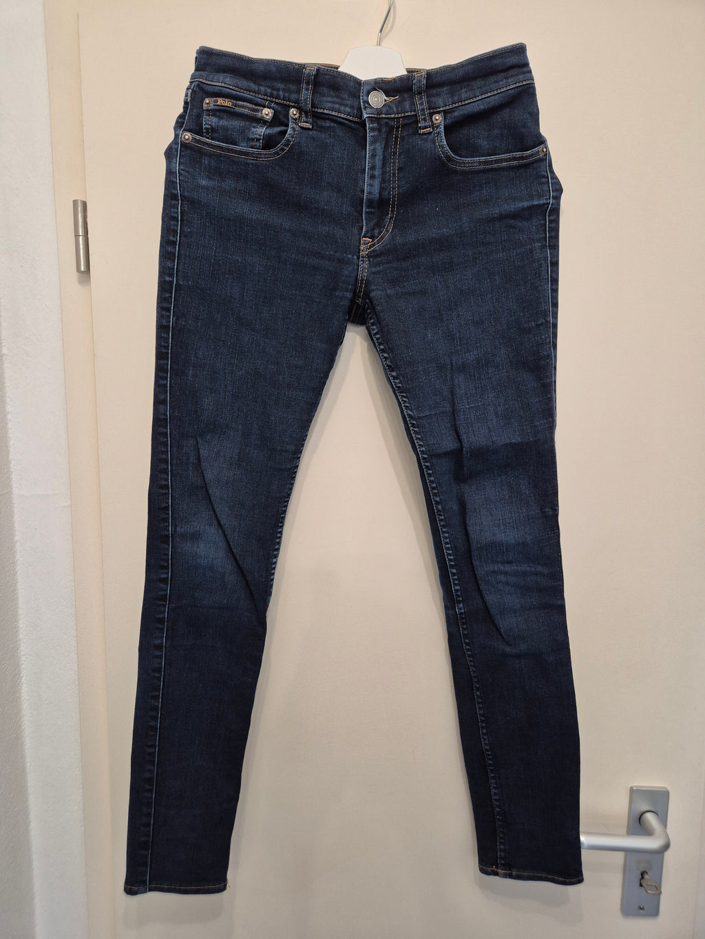 Polo Ralph Lauren Damen Skinny Jeans 28R Dunkelblau Stretch Sehr Gut