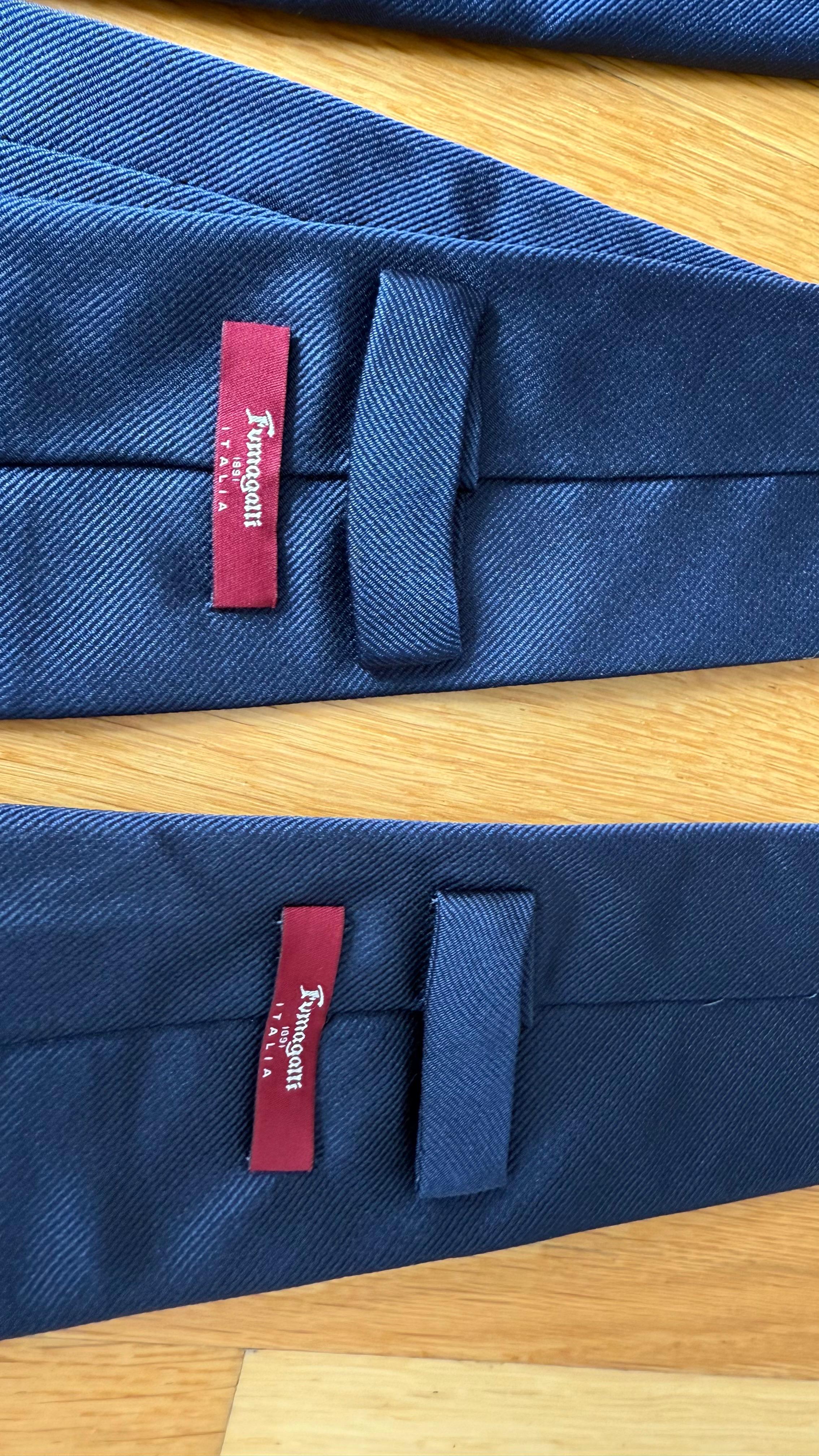 Fumagalli x EGO Limited Edition Seidenkrawatte | Navy | 100% Seide | Wie Neu