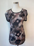 Soyaconcept Tunic Blouse – Black, Brass Buttons, Size M, Good Condition