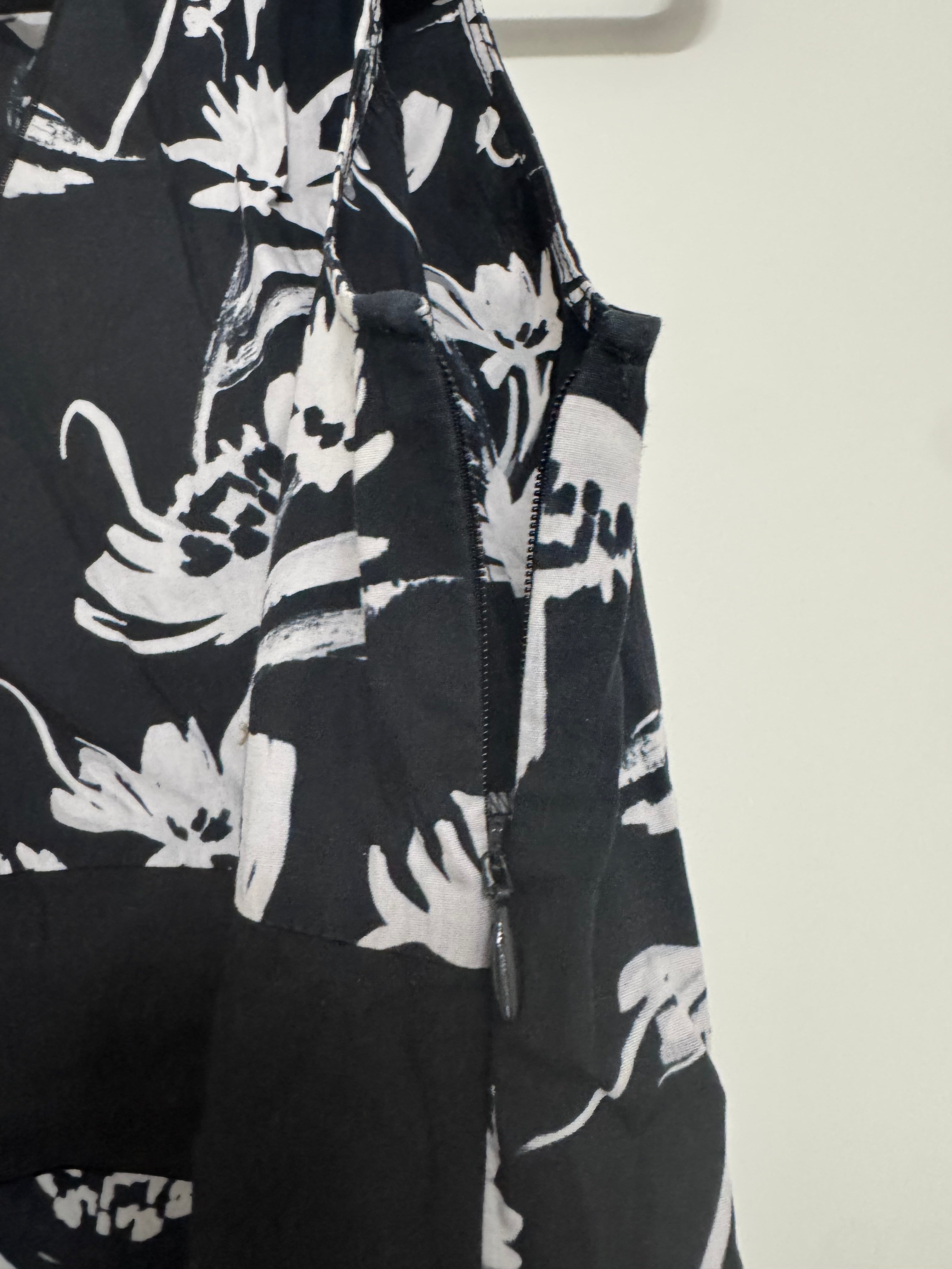 PennyBlack Kleid – Schwarz/Weiß, Blumenmuster, Gr. 38, guter Zustand