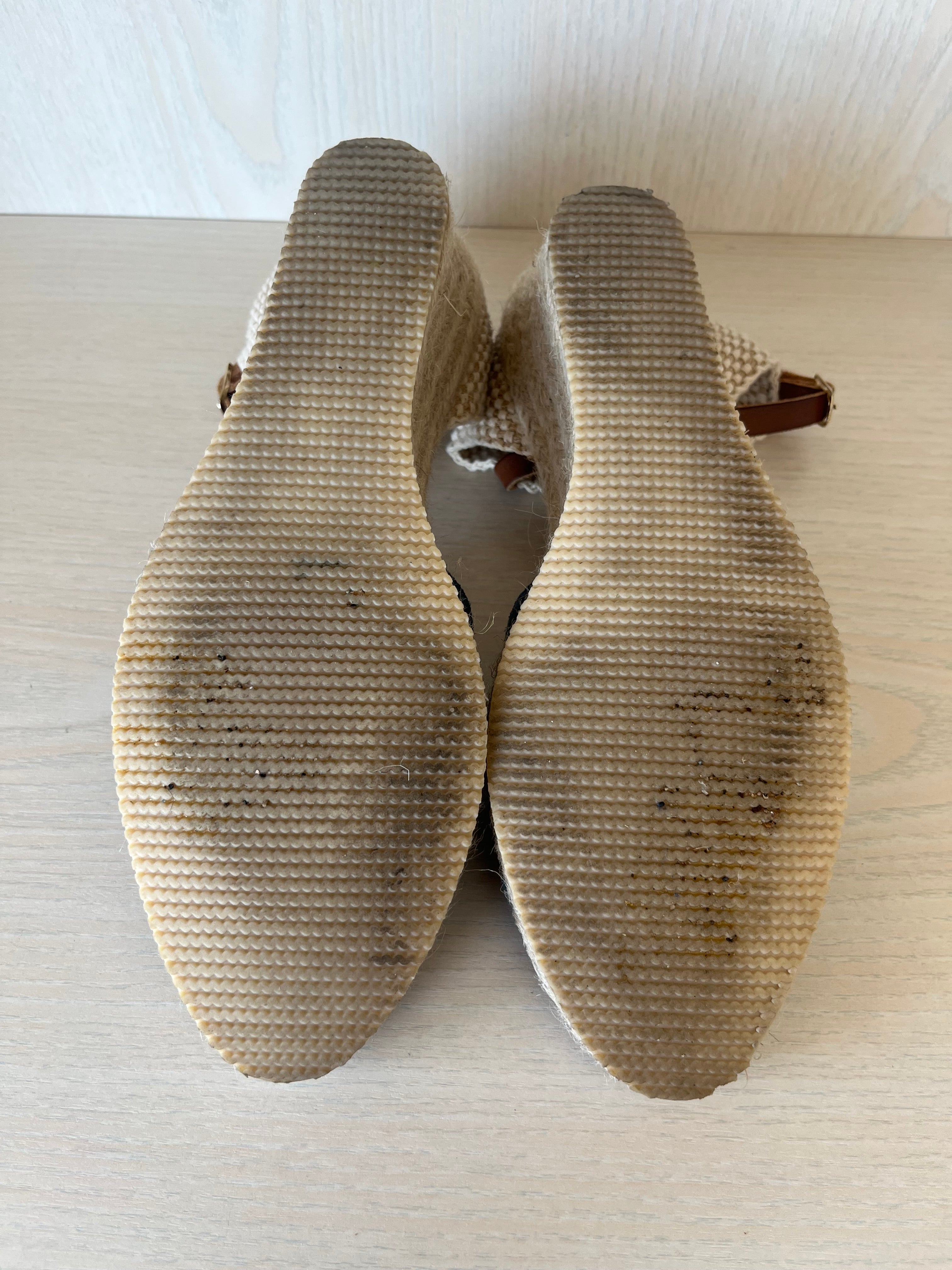 CYPRES Navy Blue Wedge Espadrilles EU 38 Normal Use