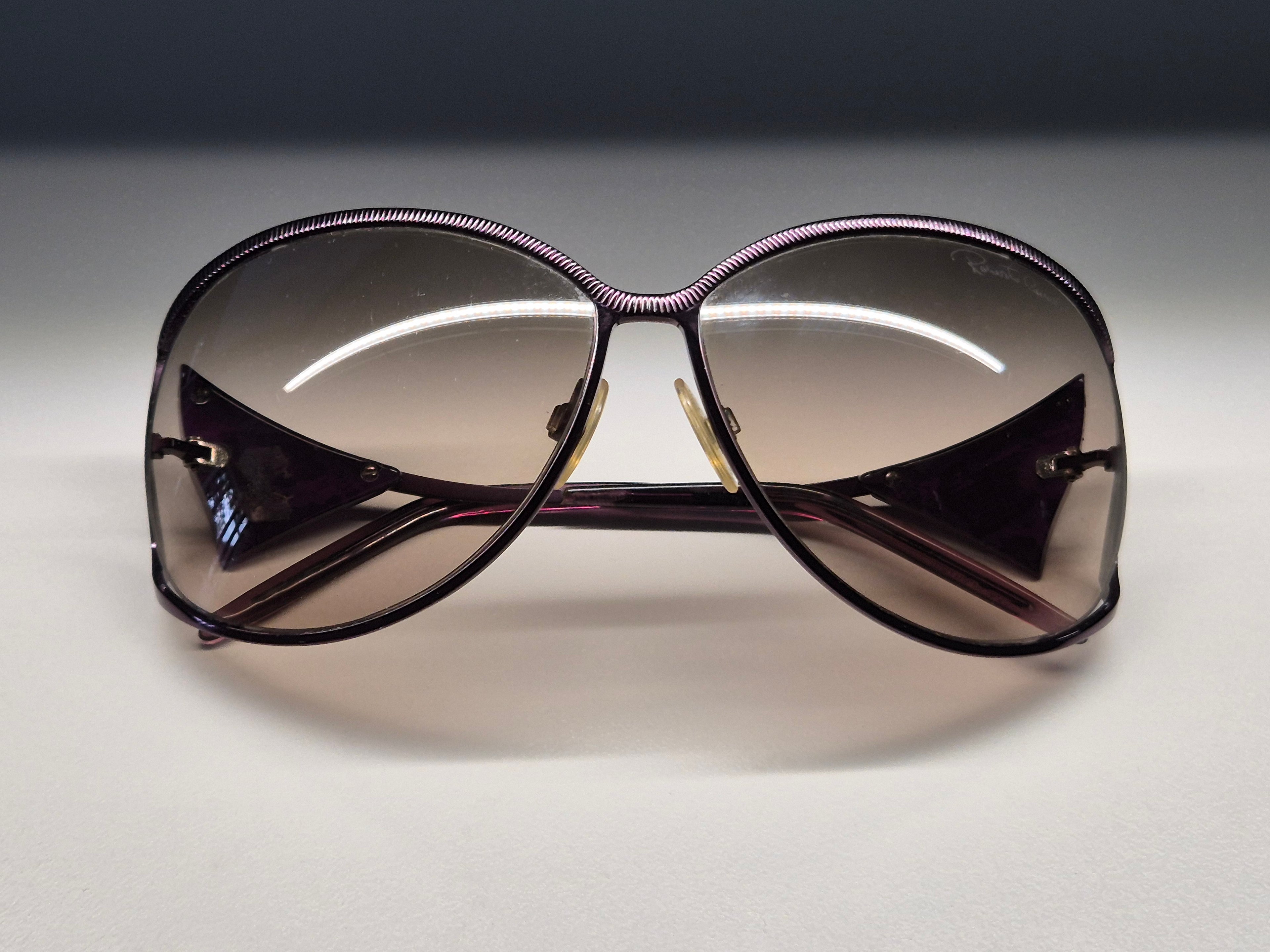 Roberto Cavalli Damen Sonnenbrille – Lila, Snake Design, mit Etui (beschädigt)
