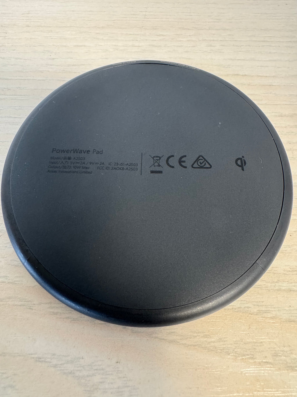 Anker 313 Qi Wireless Ladepad + 24W Dual USB Ladegerät – Schwarz, Gut, 10cm