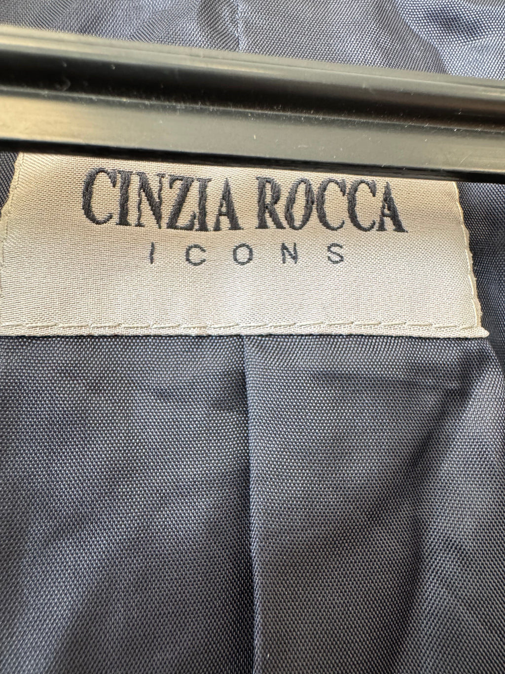 Cinzia Rocca ICONA Dark Blue Dress Coat, Women’s Size 44 DE, Very Good