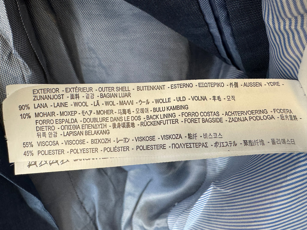 Zara Man Tailored-Fit Blazer, Navy, Size 50/M, Good Condition