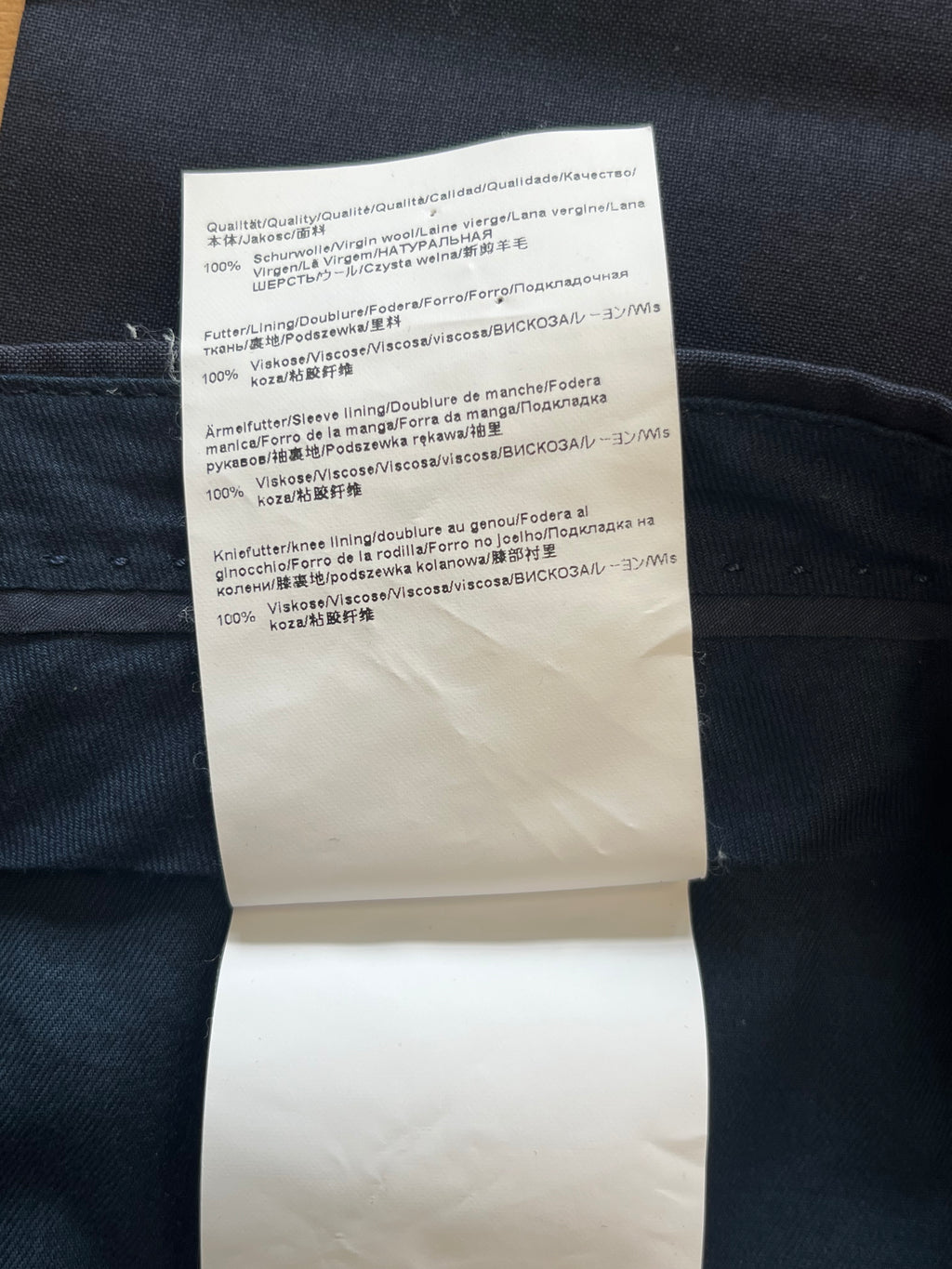 Hugo Boss Classic Fit Anzughose, Gr. 50, Navy, Sehr Gut