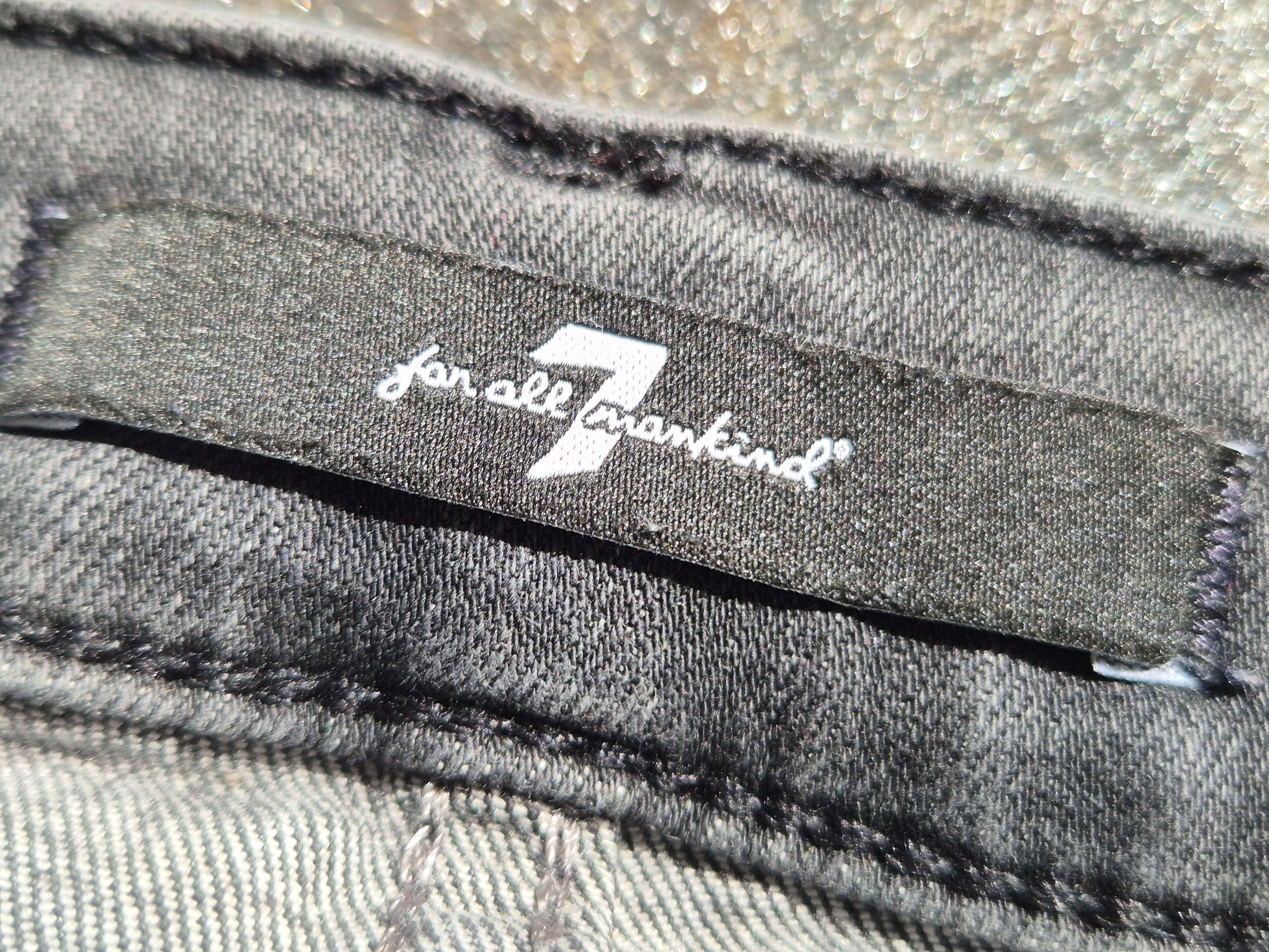 7 For All Mankind The Skinny Slim Illusion Jeans, Gr. 29, Grau, Sehr Gut