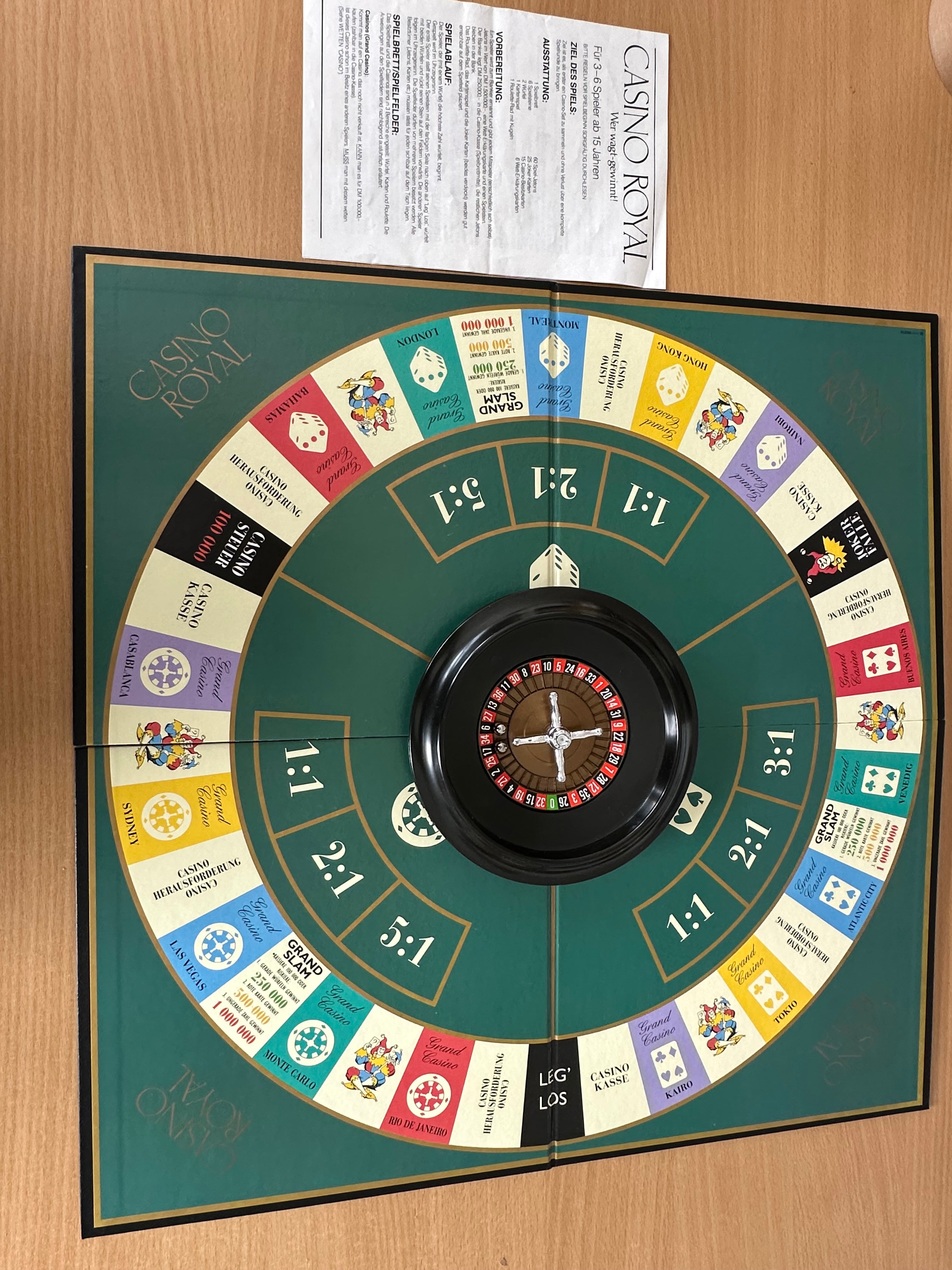 Parker Casino Royal – Wer wagt, gewinnt! Brettspiel – Deutsch, guter Zustand