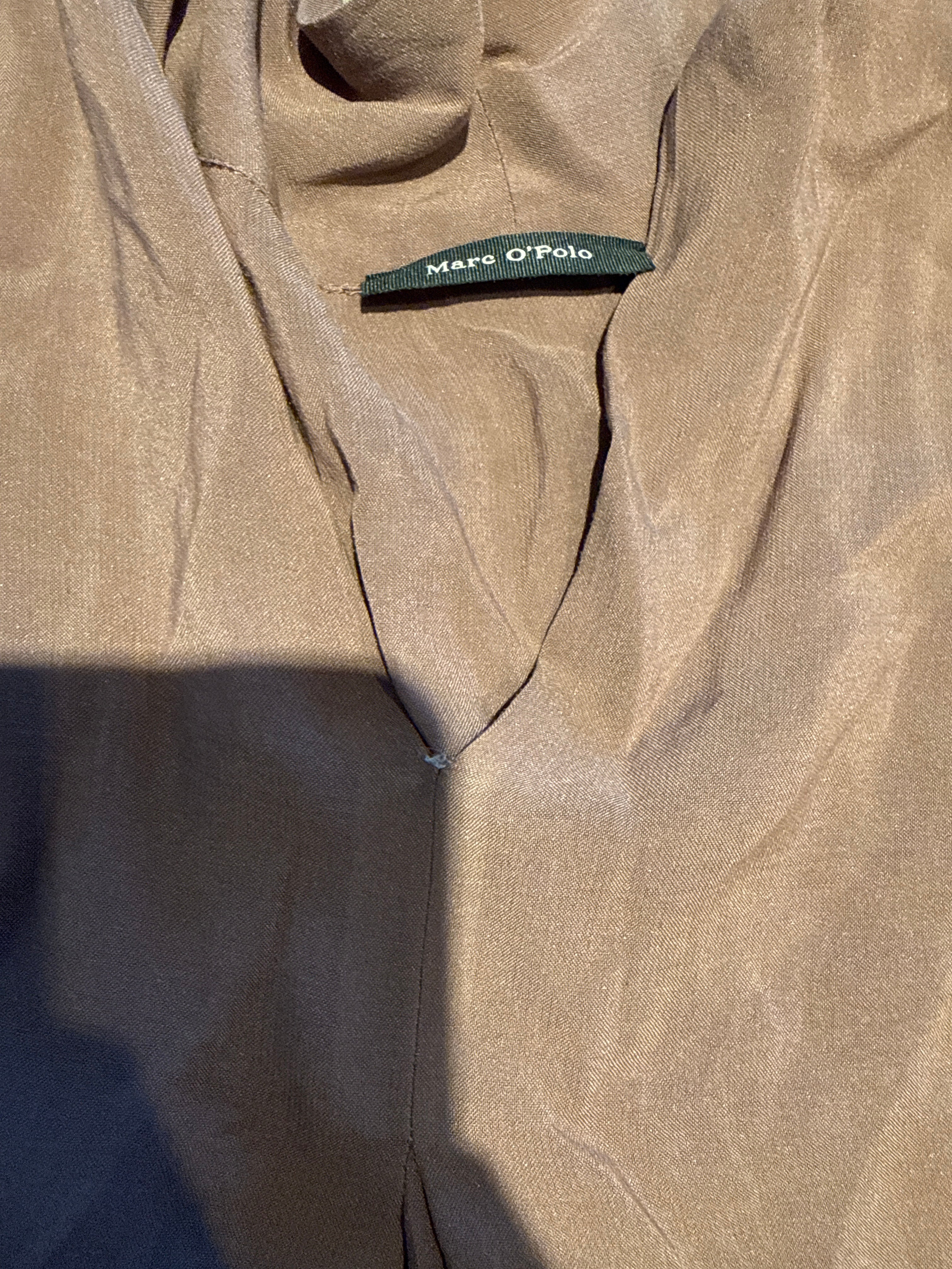 Marc O’Polo Damen Bluse – V-Ausschnitt, Mauve, Gr. L, gebraucht