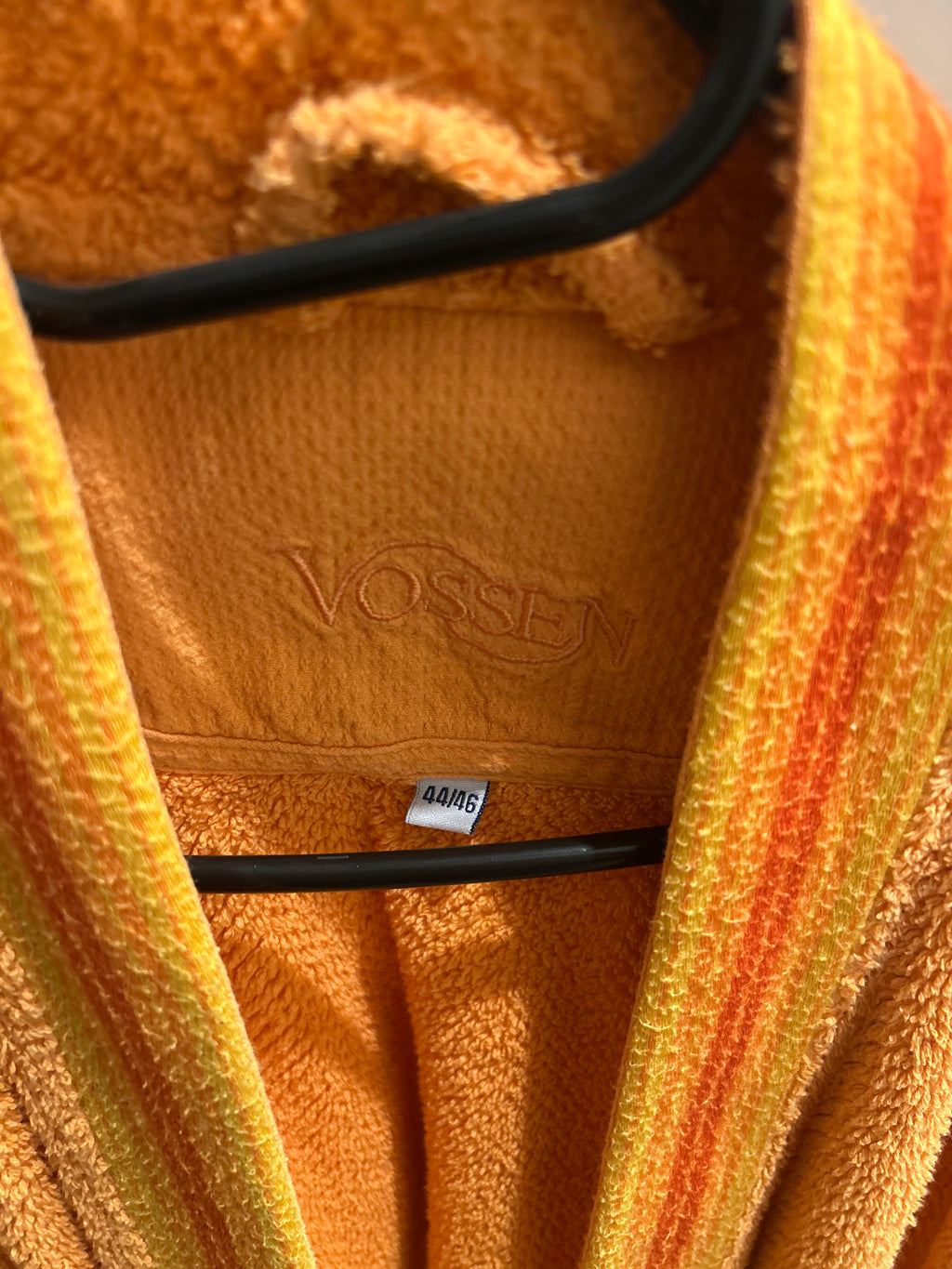 Vossen Bademantel Gr. 44/46 Orange – weich & saugfähig, guter Zustand