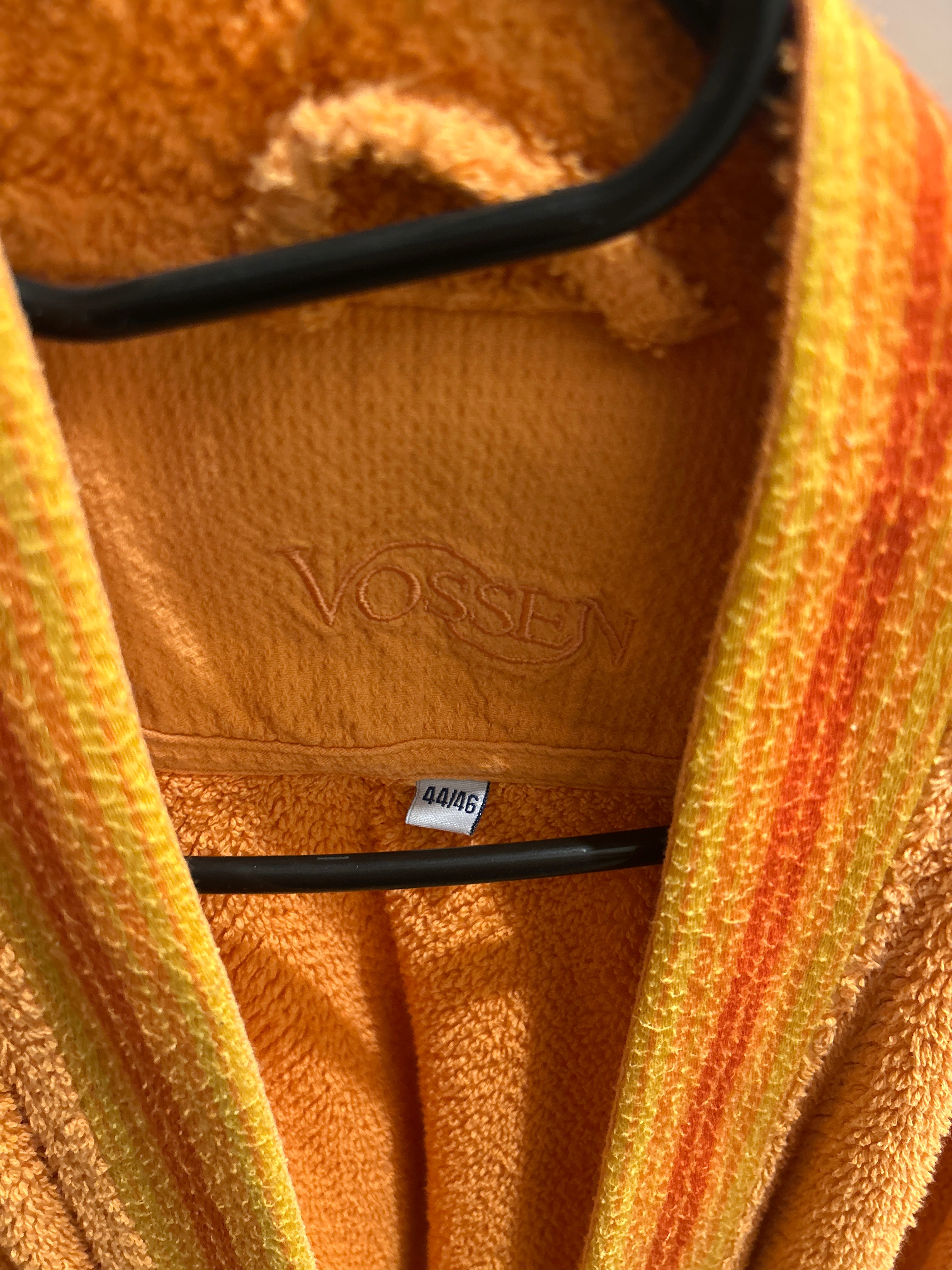 Vossen Bademantel Gr. 44/46 Orange – weich & saugfähig, guter Zustand