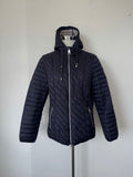Barbara Lebek Steppjacke mit Kapuze, Navy, EU 42, Sehr guter Zustand