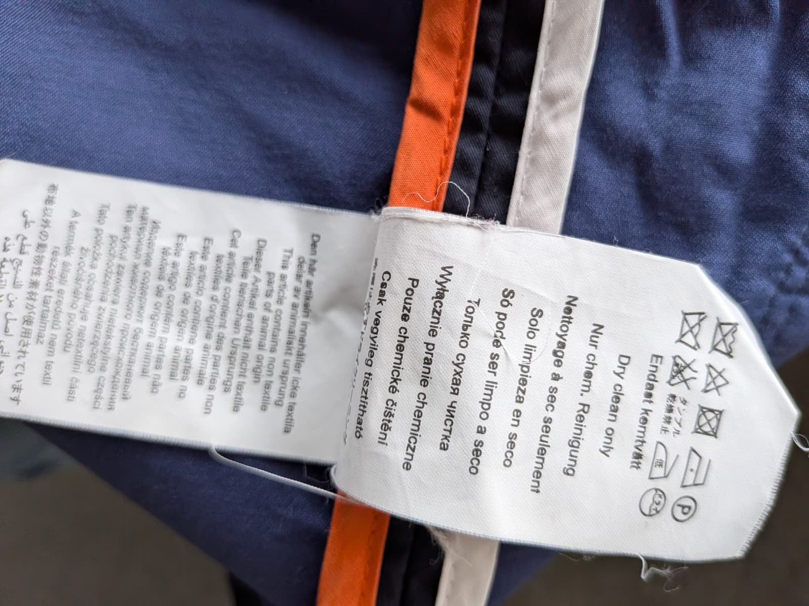 Matinique Herren Parka – Baumwollmix, Navy, Größe M, Guter Zustand