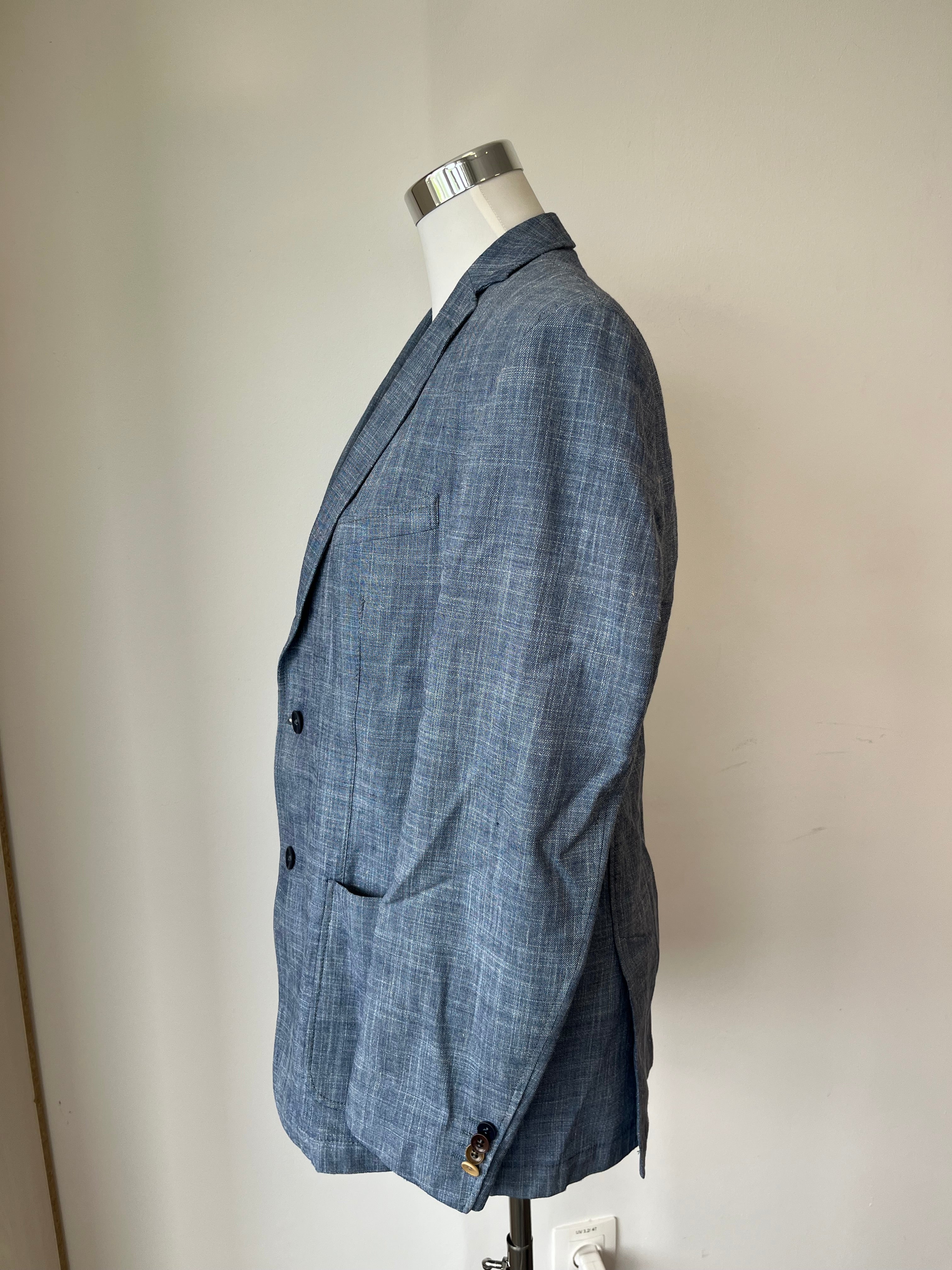 CG Tedrick SV Blazer – Gr. 50, Blau, Wolle/Baumwolle/Leinen, Guter Zustand
