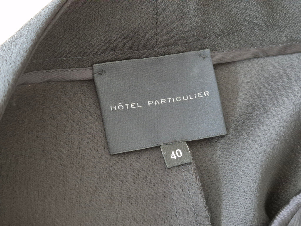 Hôtel Particulier Plisseehose mit Gürtel – Schwarz, Gr. 40, Wie Neu