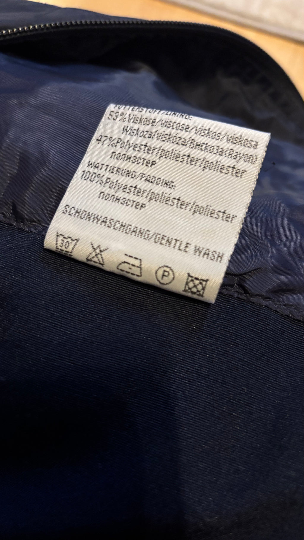 Iris Bayer Quilted Equestrian Vest Navy Blue Size 38 (M) – Good Condition