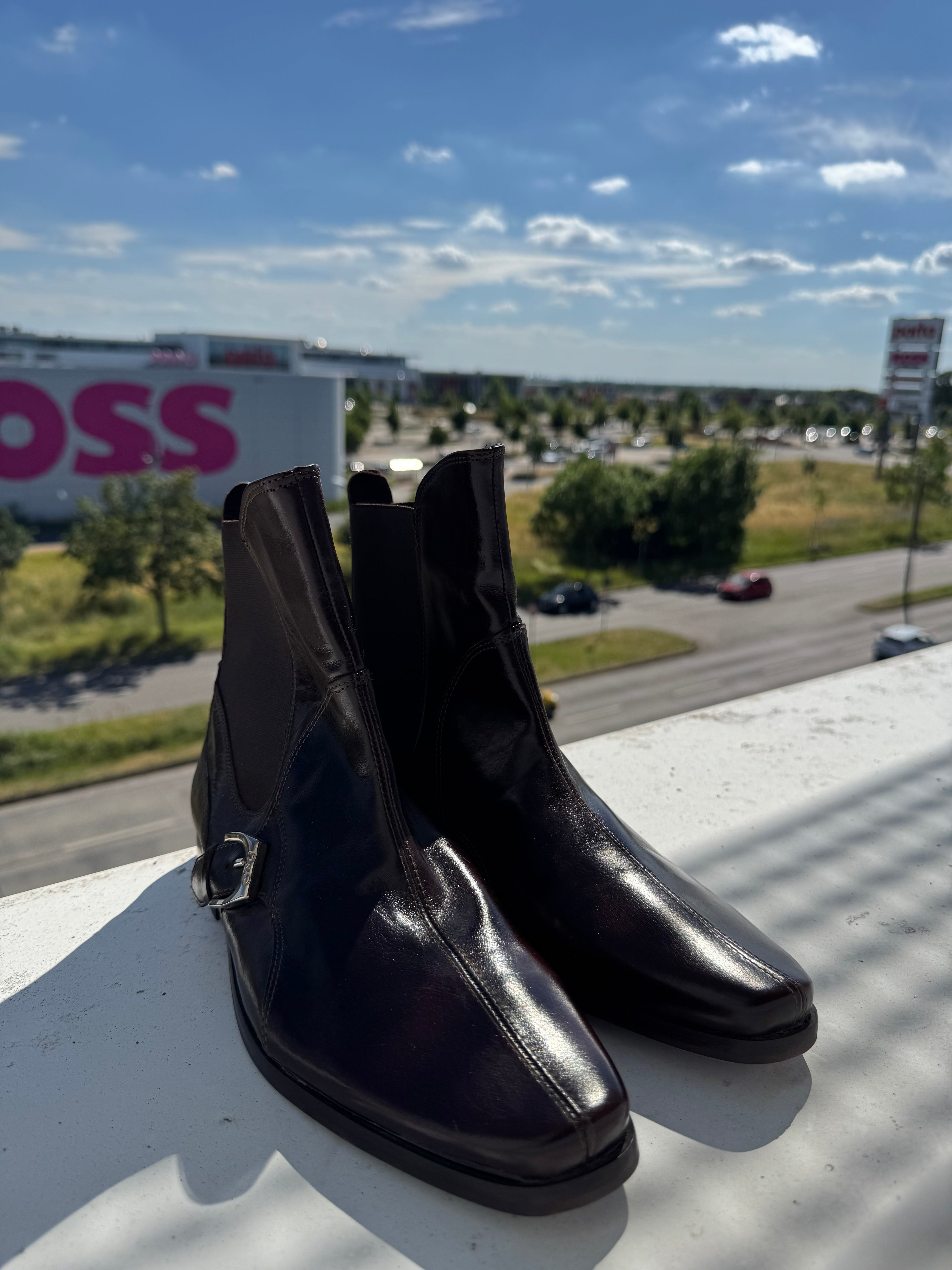 D&G by Dolce & Gabbana Brown Leather Ankle Boots EU 41 Like New
