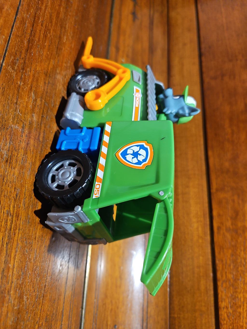 PAW Patrol Rockys Recycling Truck + Figur, grün, Medium – sehr guter Zustand