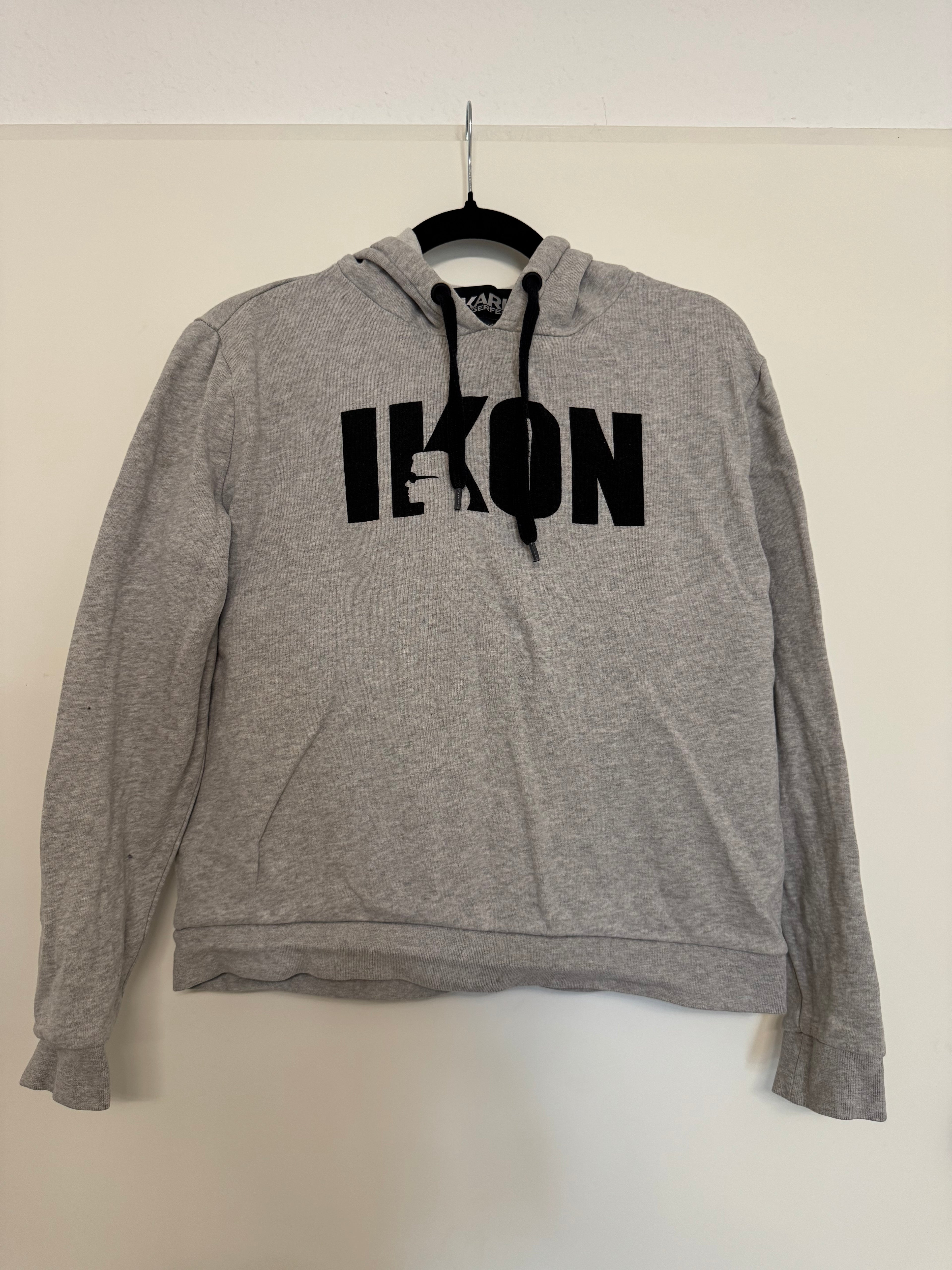 Karl Lagerfeld IKON Hoodie Grau Größe S Guter Zustand