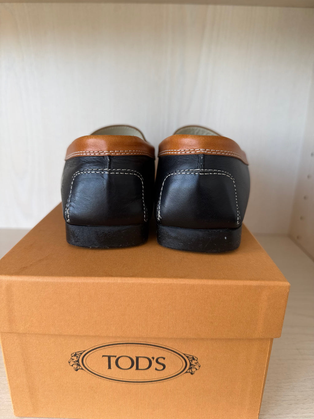Tod’s Gommino Loafers Women EU 38 Brown/Black, Very Good, with Box
