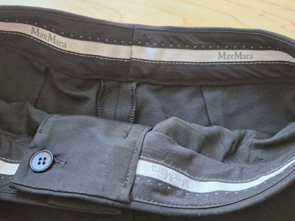 Max Mara Hose | Schwarz | Gr. 38 | Cropped | Guter Zustand