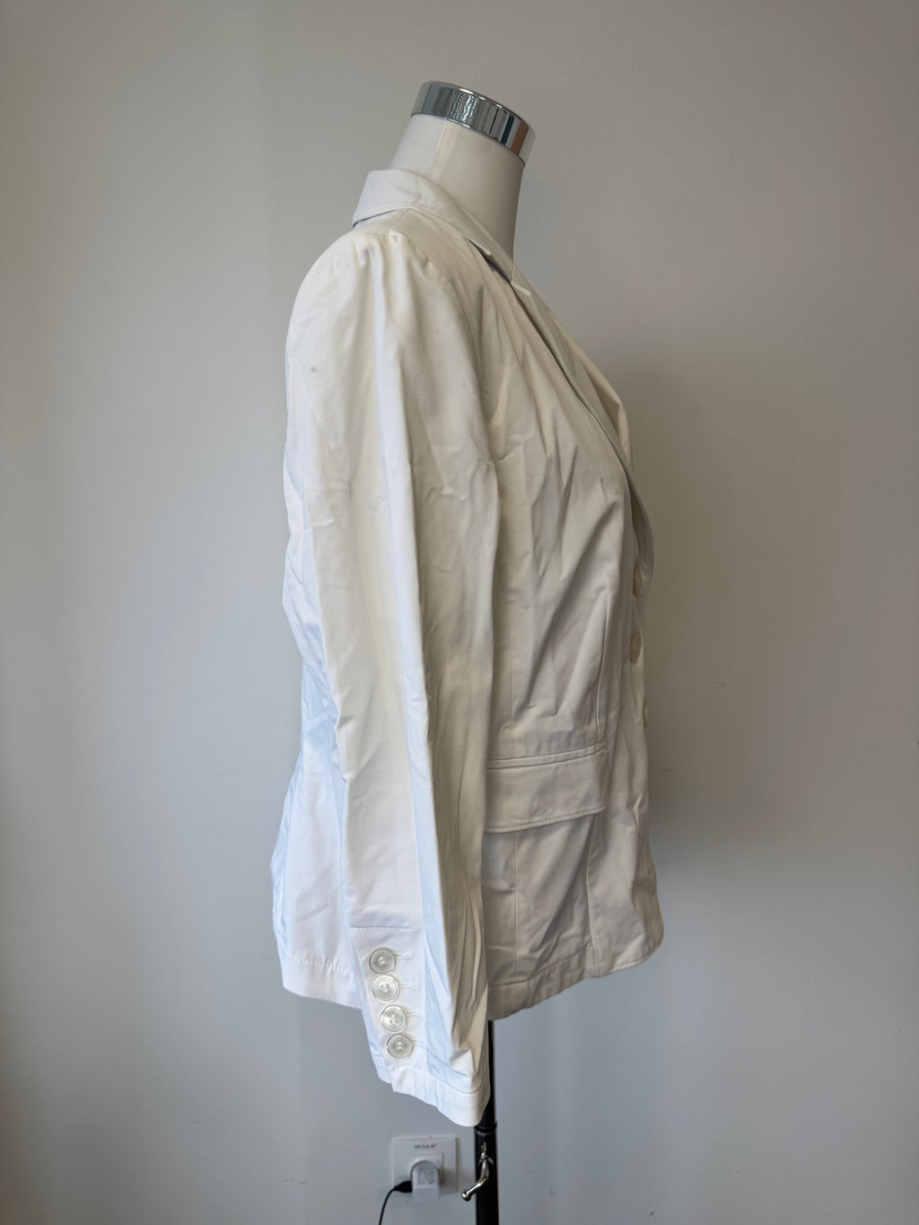 NVSCO Liberty Women's Blazer, White, Size 46, Very Good Condition