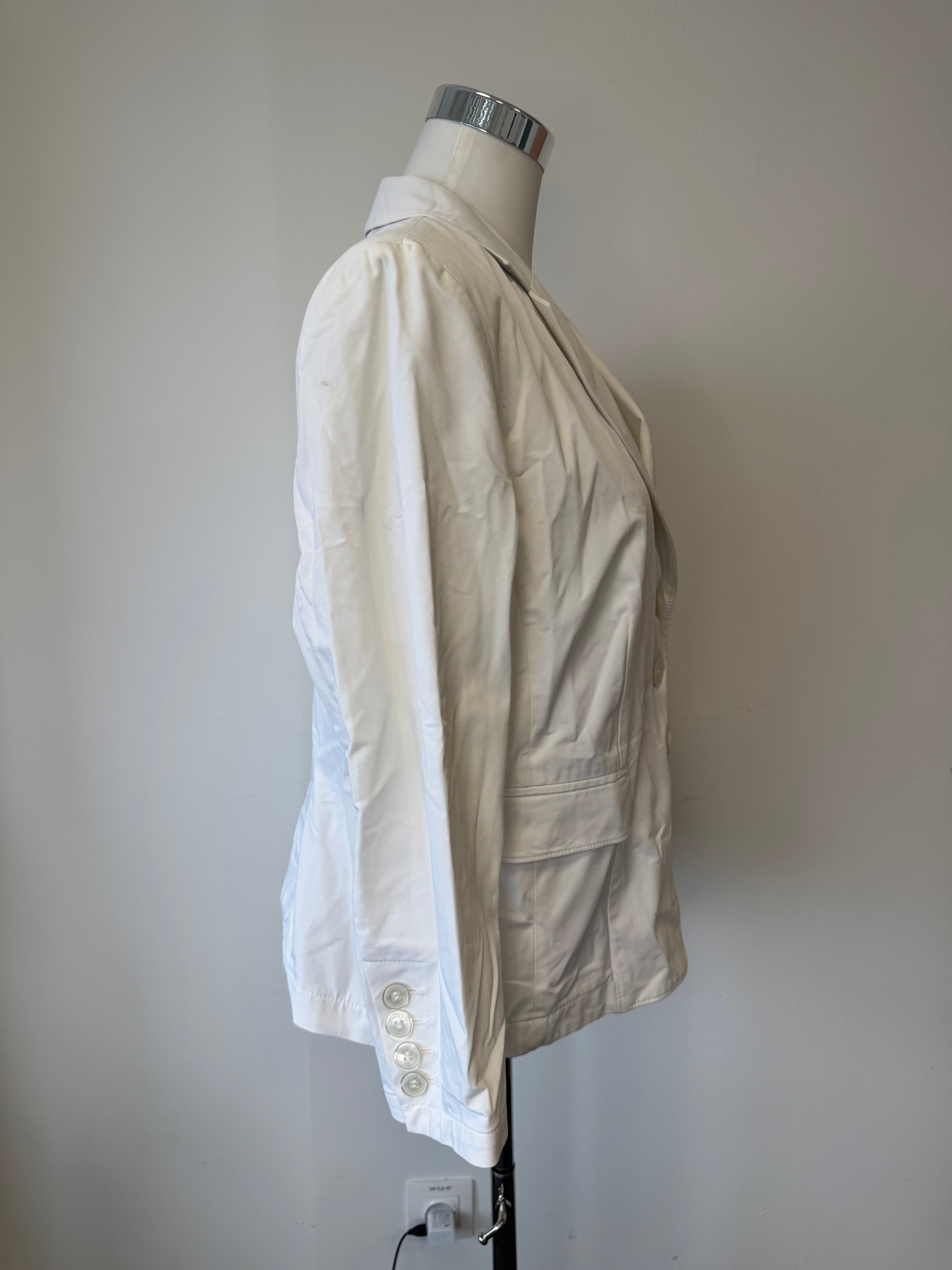 NVSCO Liberty Women's Blazer, White, Size 46, Very Good Condition
