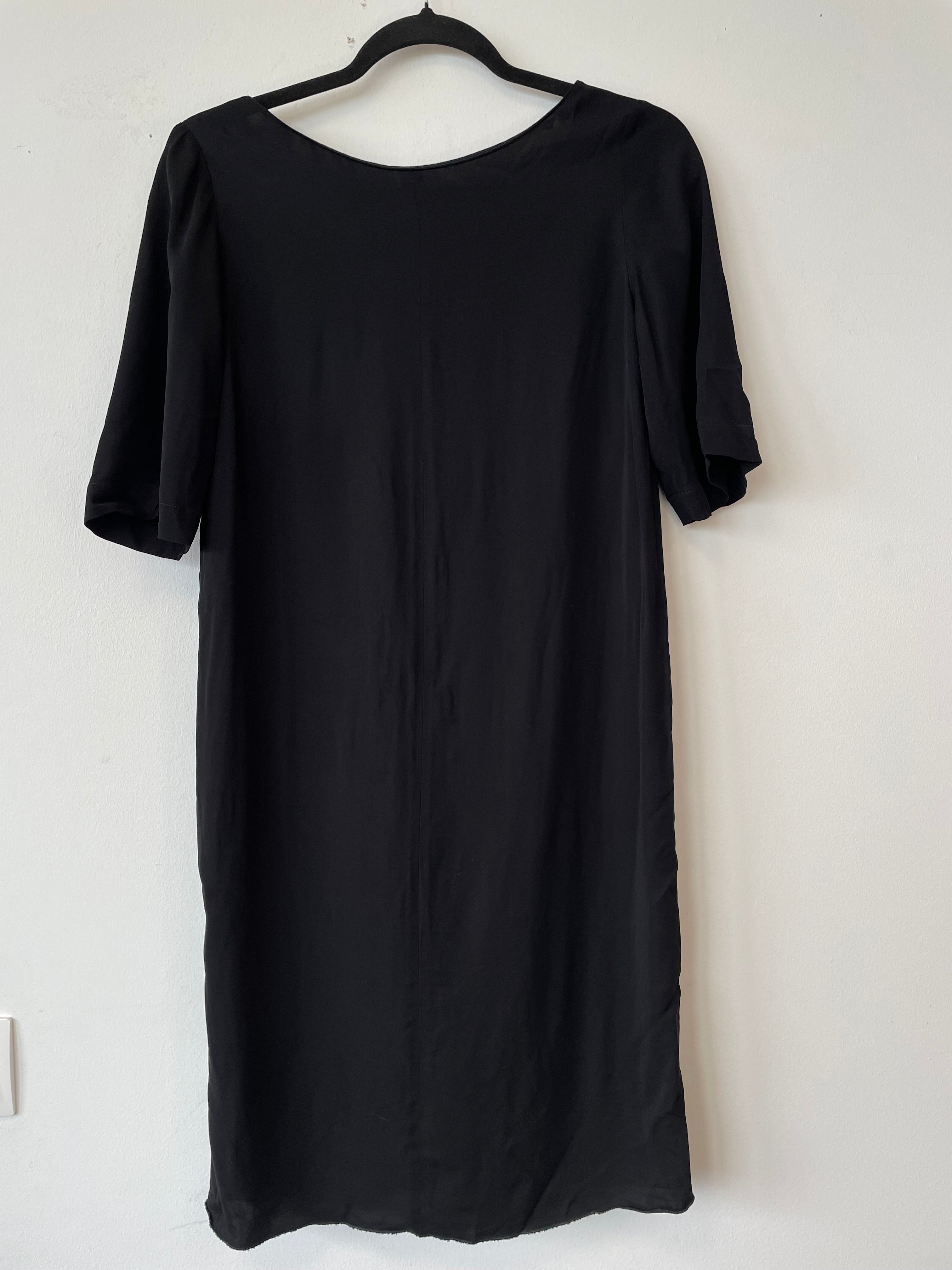 Stella McCartney Elbow Sleeve Dress – Black, Size 36, Very Good Condition