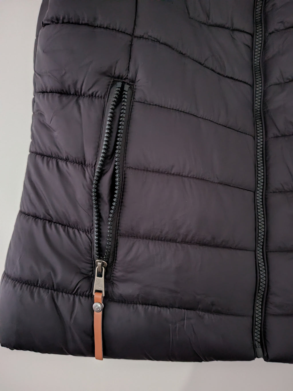 Gina quilted puffer vest, navy blue, size 46 (M), new