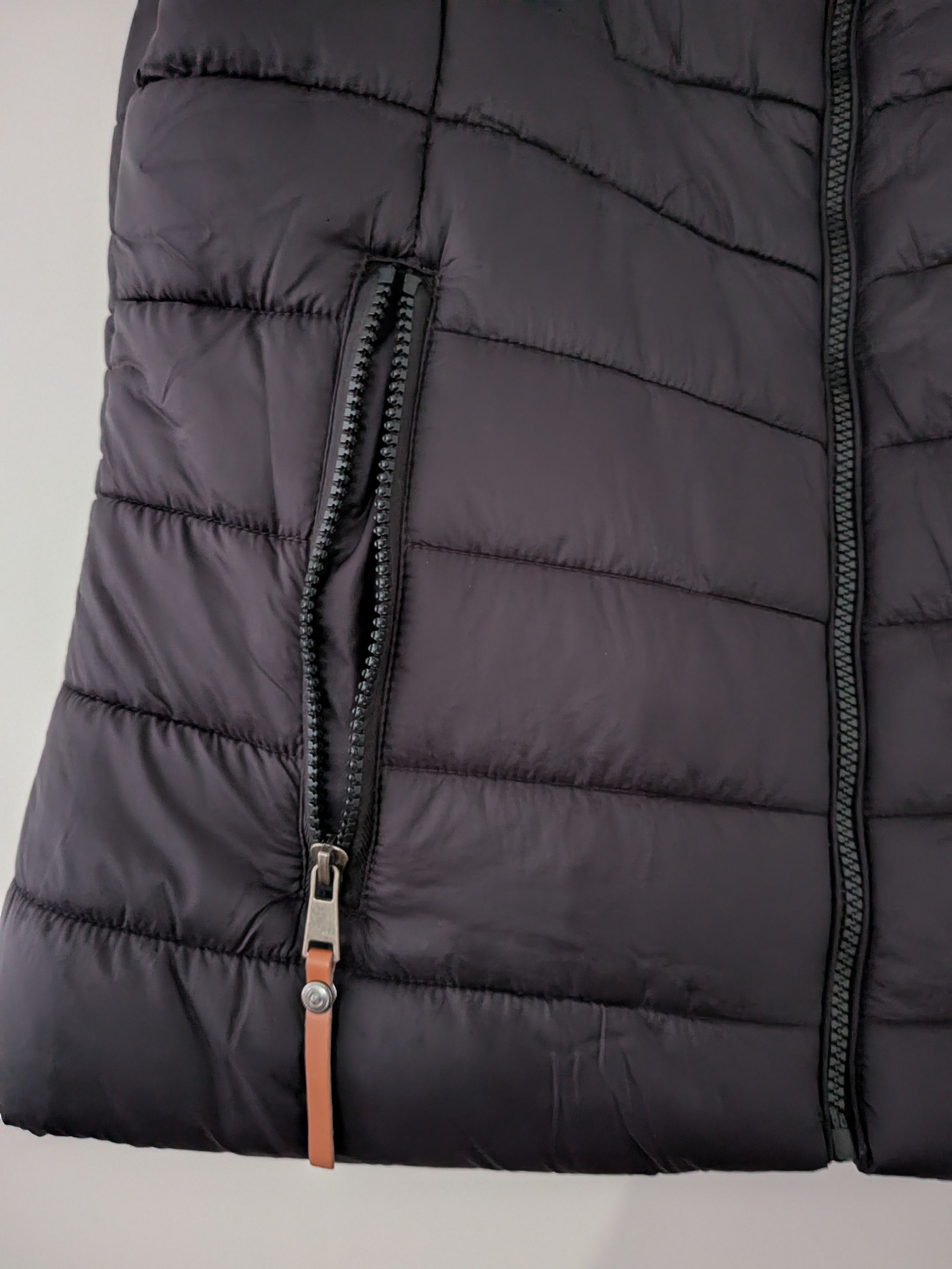 Gina quilted puffer vest, navy blue, size 46 (M), new