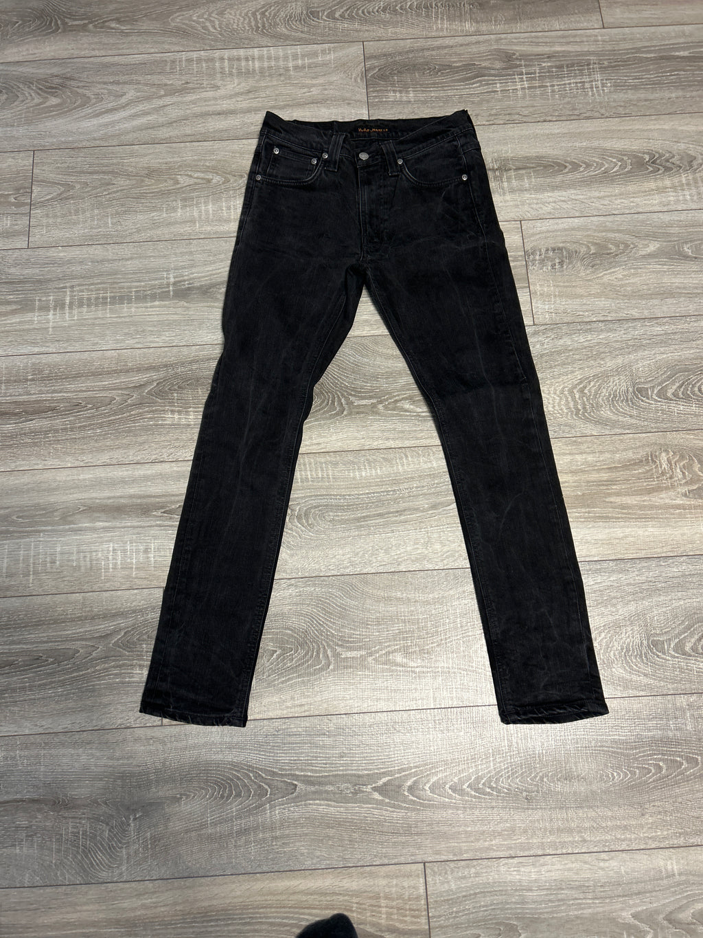 Nudie Jeans Lean Dean Dry Cold Black W30 L32 Organic Denim, Good Condition