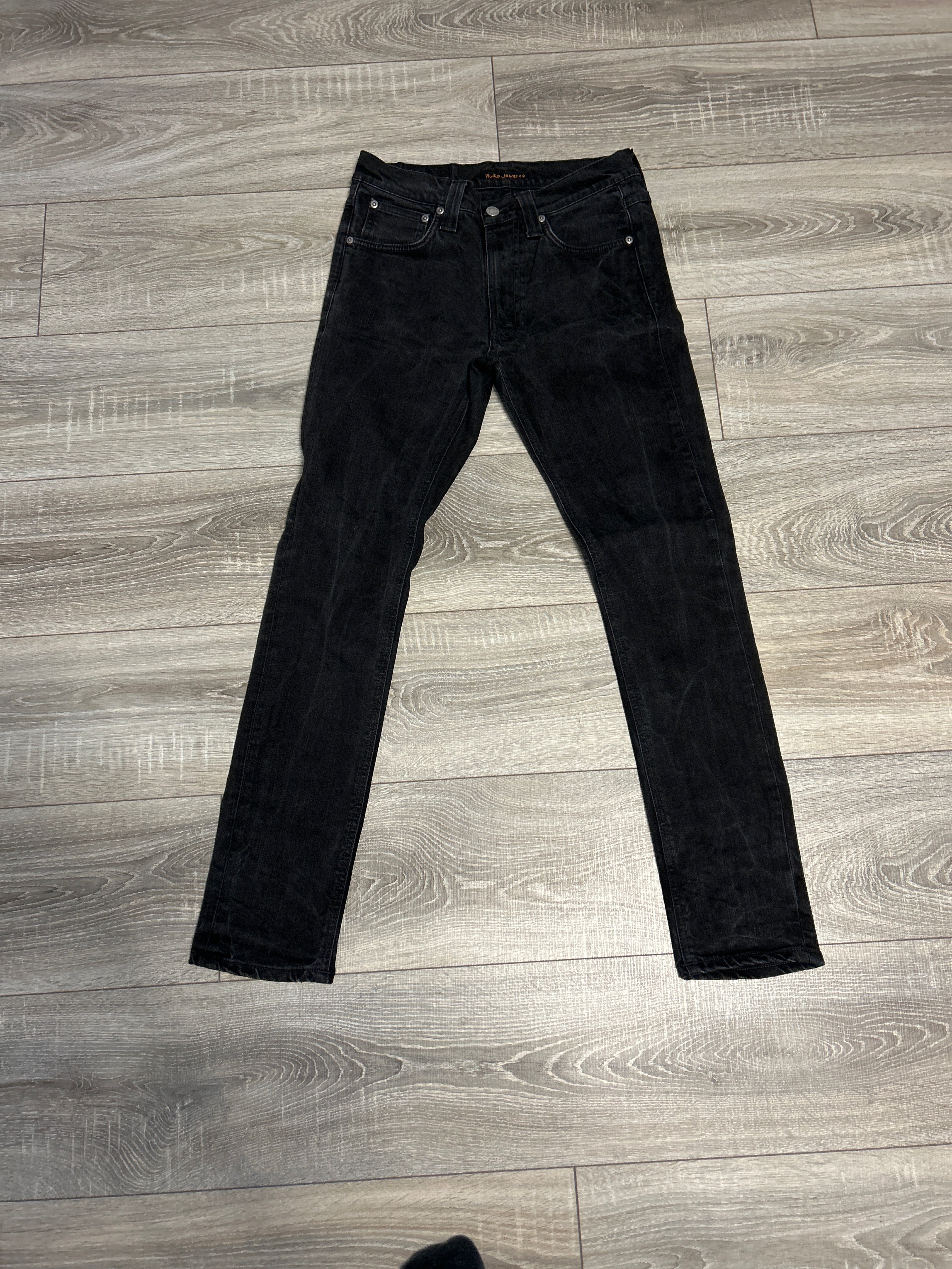 Nudie Jeans Lean Dean Dry Cold Black W30 L32 Organic Denim, Good Condition