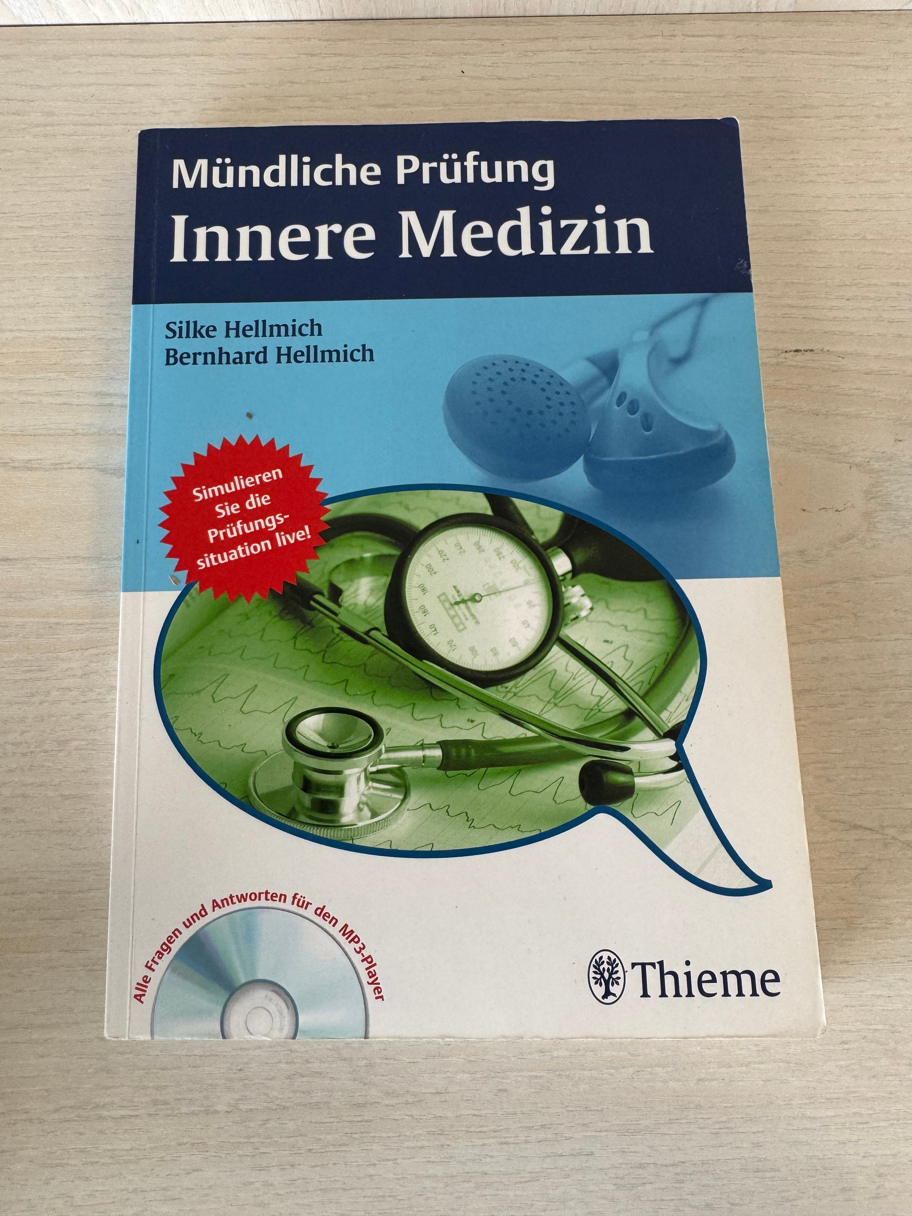 Thieme Oral Examination – Internal Medicine, 1st Ed., Paperback + DVD, Good