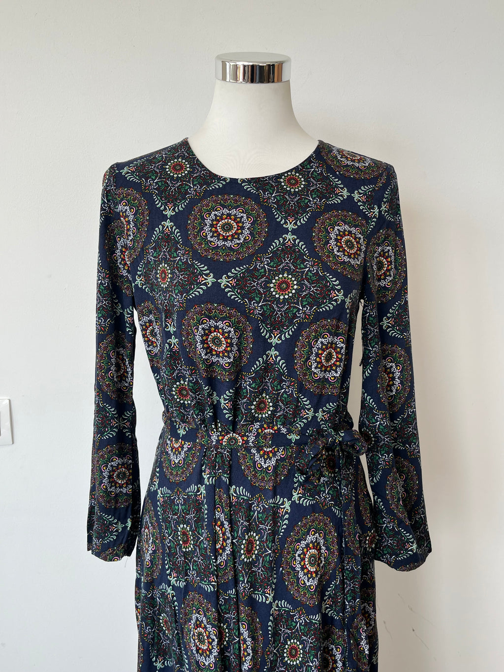 Holly & Whyte by Lindex Maxikleid Langarm EU 40 Mehrfarbig Sehr Gut