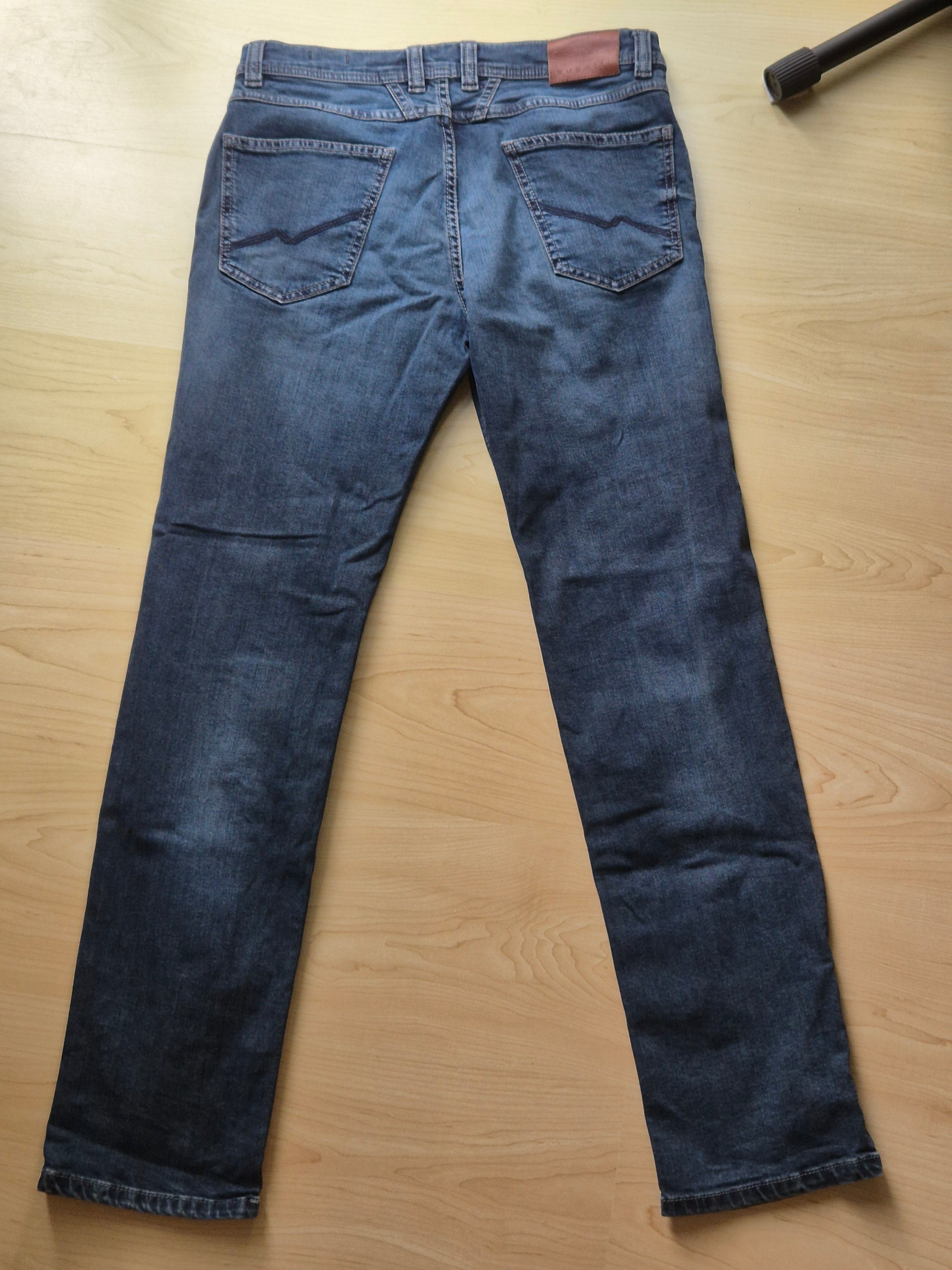 bugatti Modern Fit Herren Jeans – Baumwollmix, Dunkelblau, Gr. 46, Sehr Gut