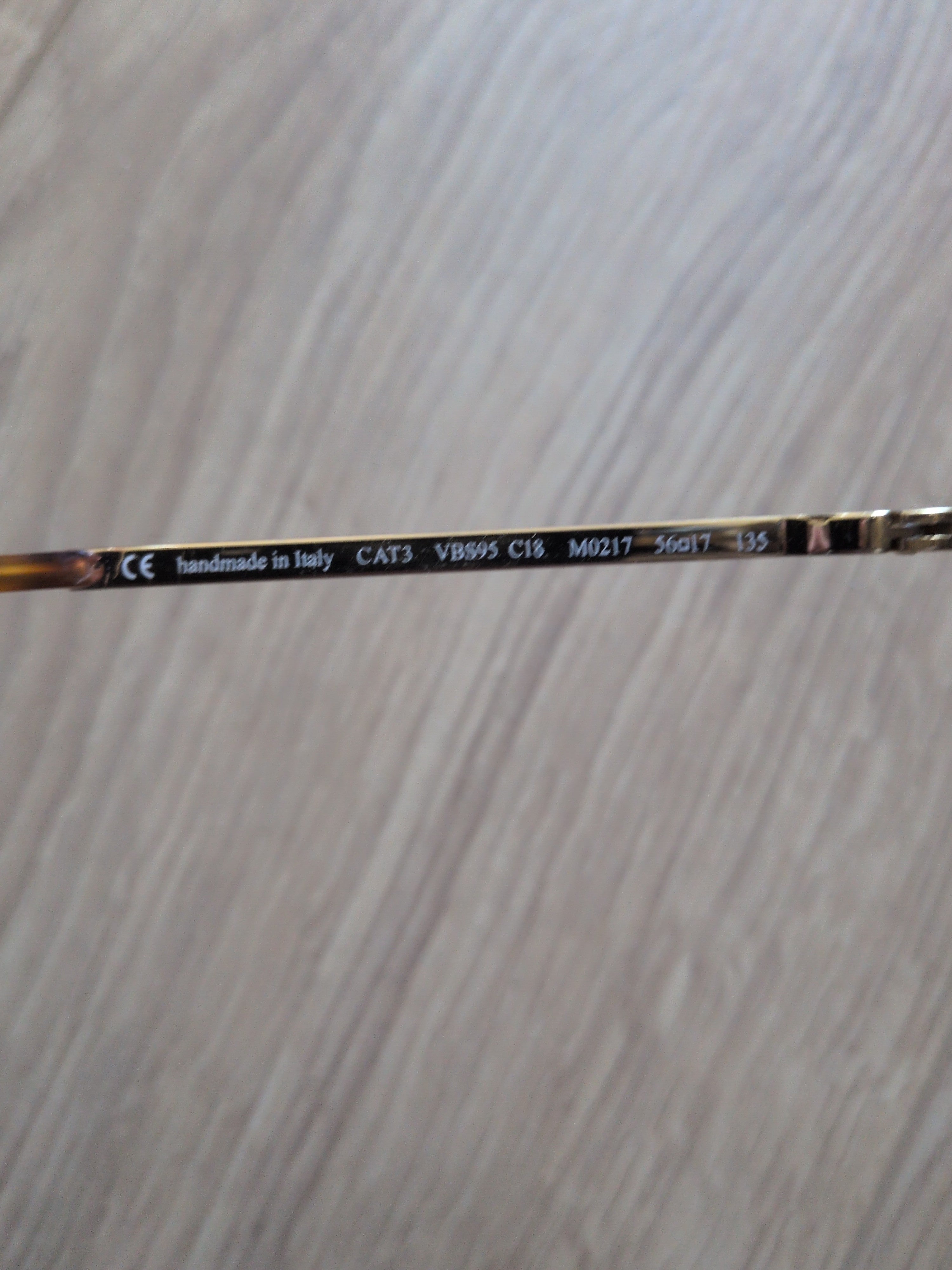 Victoria Beckham Sonnenbrille VB595 C18 Gold Rund Medium – Guter Zustand
