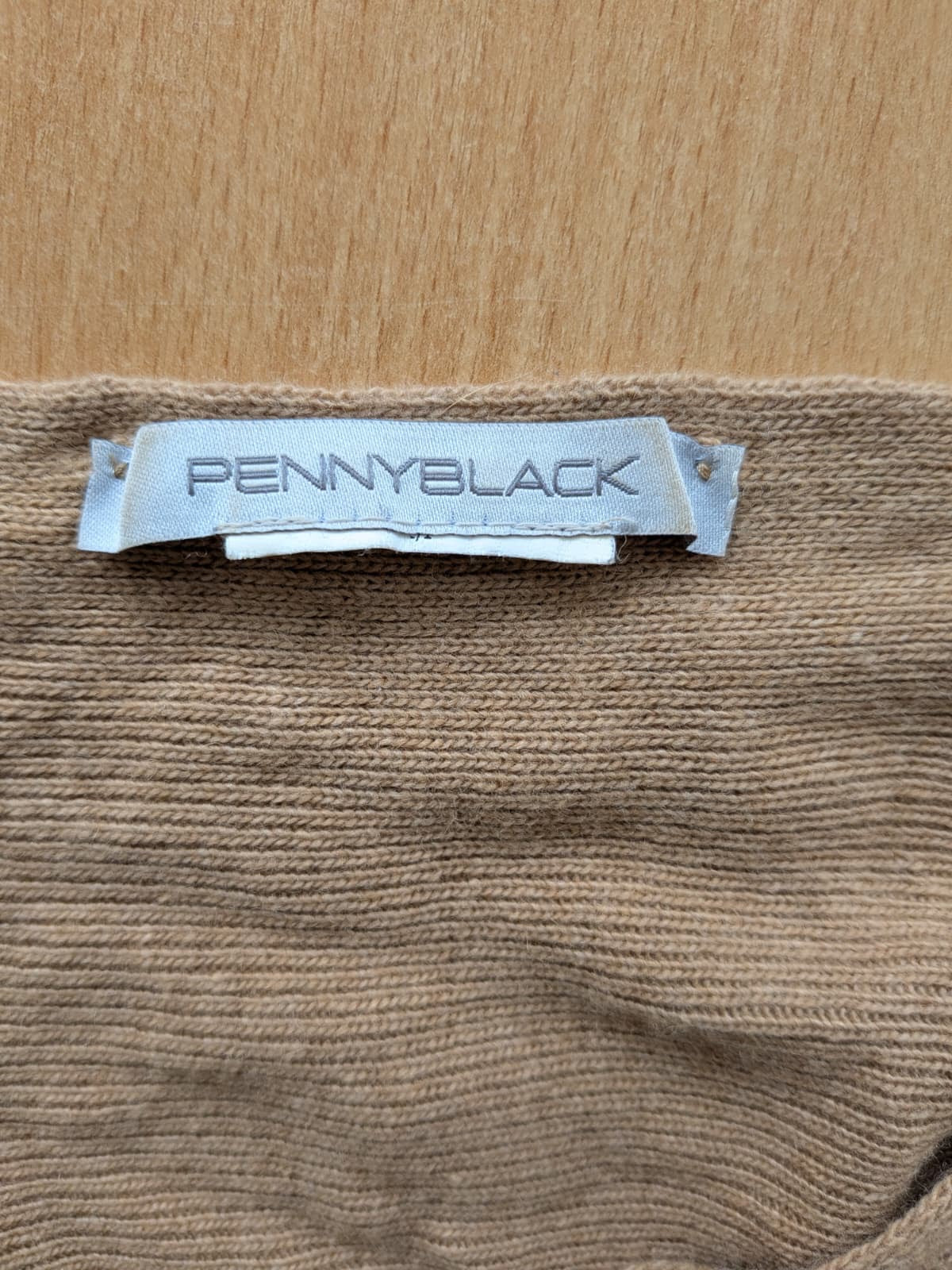 Pennyblack Strickpullover – Tan, Bootsausschnitt, Größe M, Sehr guter Zustand